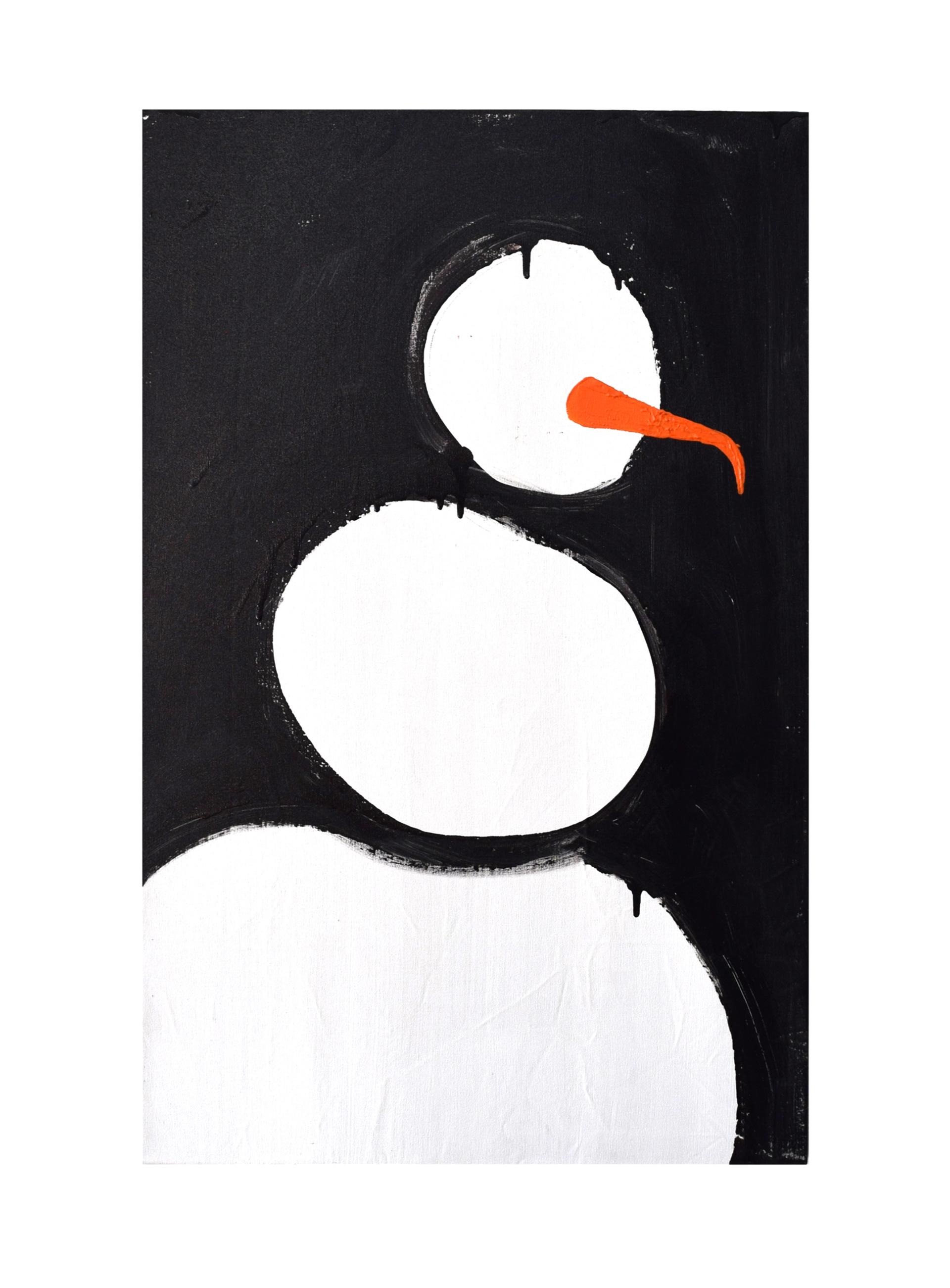 Ohne Titel, Lack auf Leinwand, 70 x 45 cm, 2023