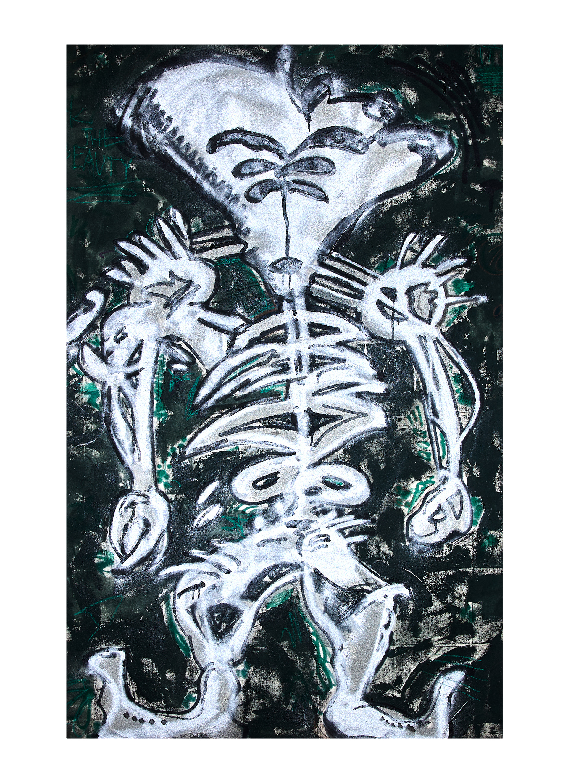 Chromeboy, Acryl und Lack auf Leinwand, 140 x 88 cm, 2017