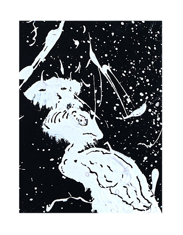 Ohne Titel, Acryl auf Holz, 12 x 9 cm, 2022