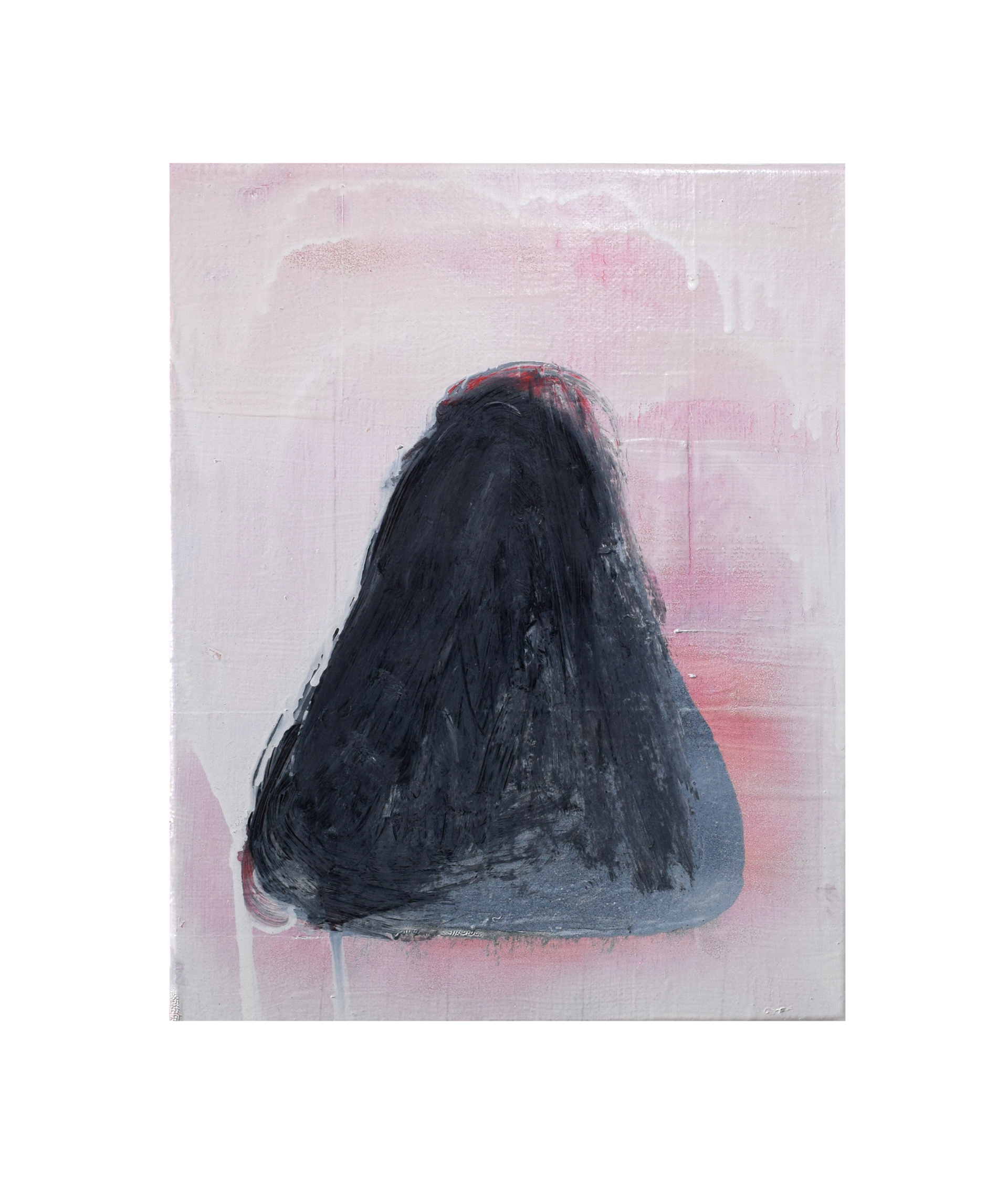 Ameisenhaufen 2, Lack auf Leinwand, 30 x 24 cm, 2023