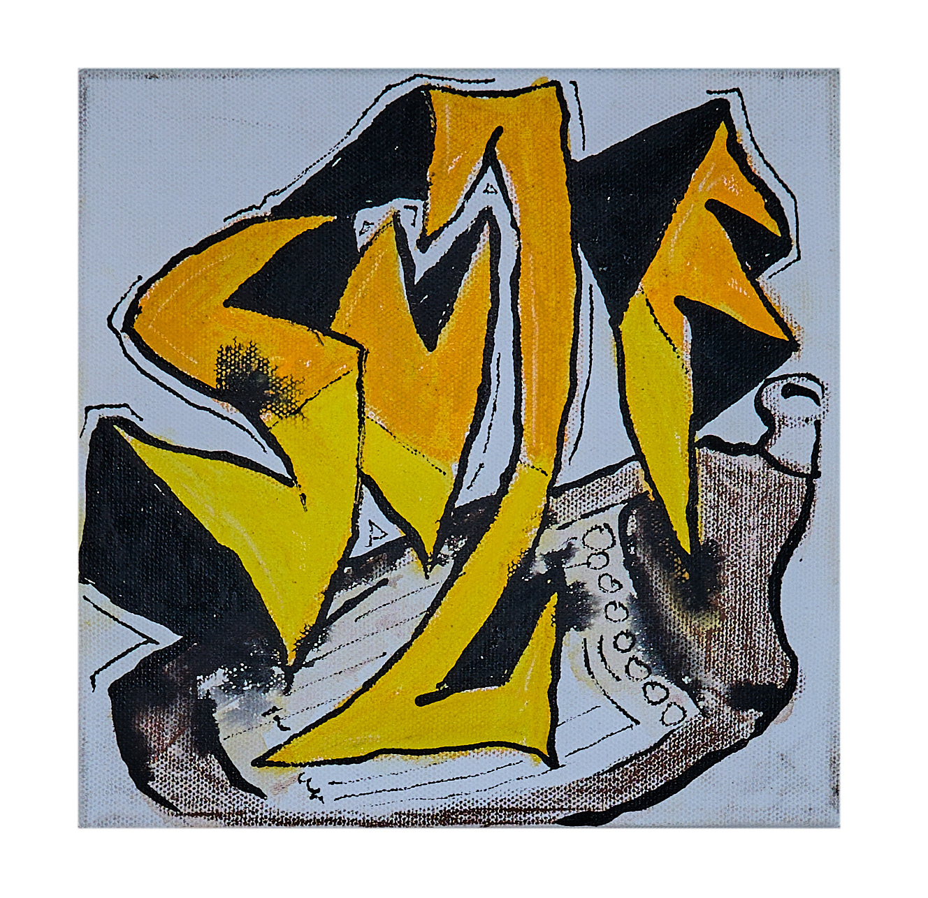 Suze 2, Acryl und Lack auf Leinwand, 20 x 20 cm, 2016