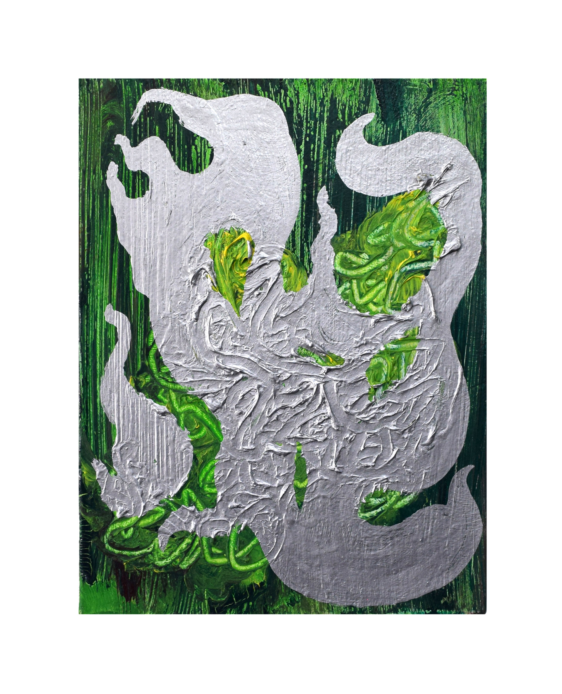 Nerv der Zeit, Acryl auf Leinwand, 20 x 17 cm, 2022