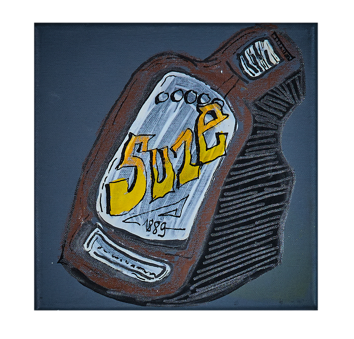 Suze, Acryl und Lack auf Leinwand, 20 x 20 cm, 2016