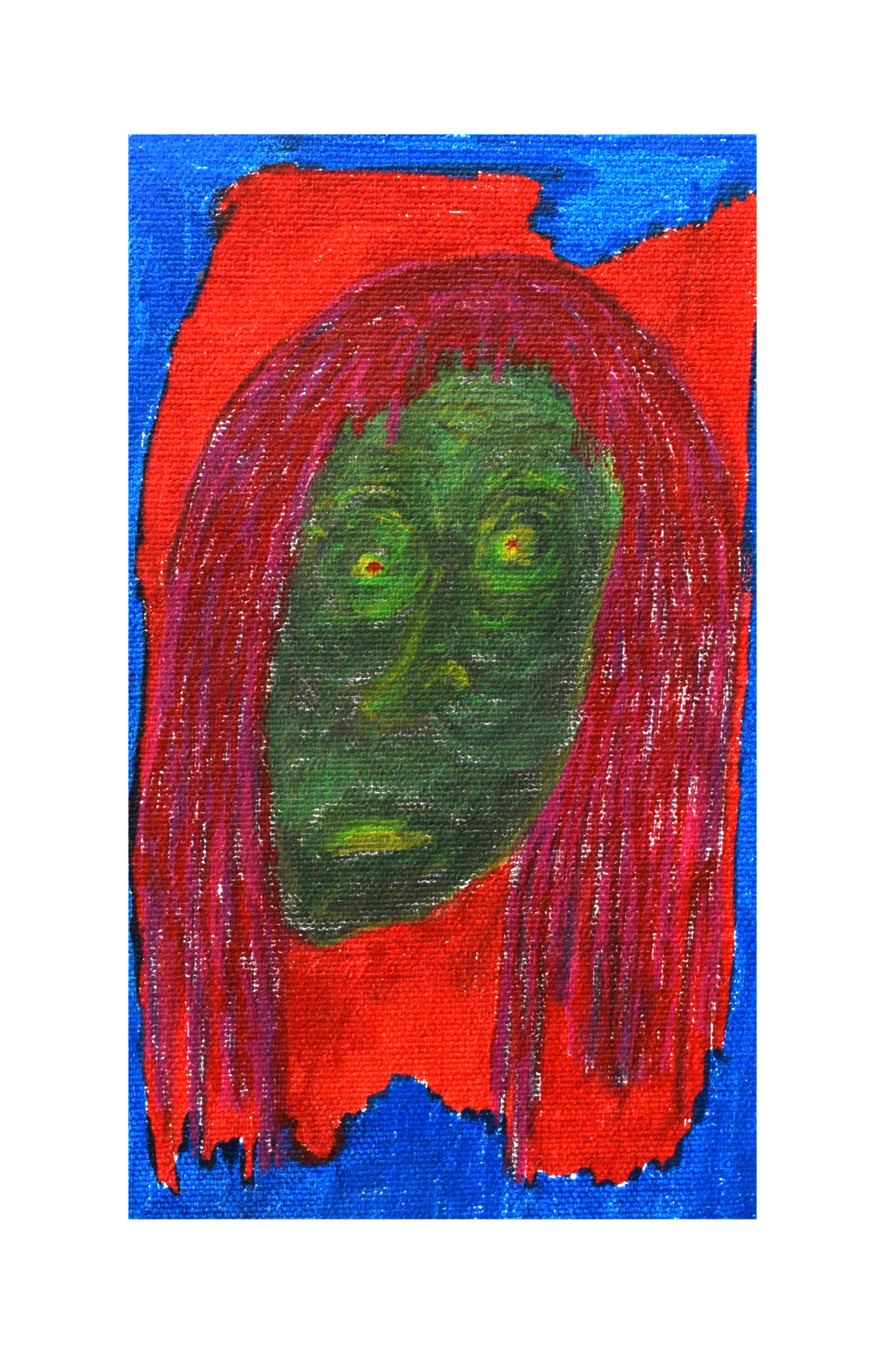 Ohne Titel, Öl auf Leinwand, 18 x 11 cm, 2022