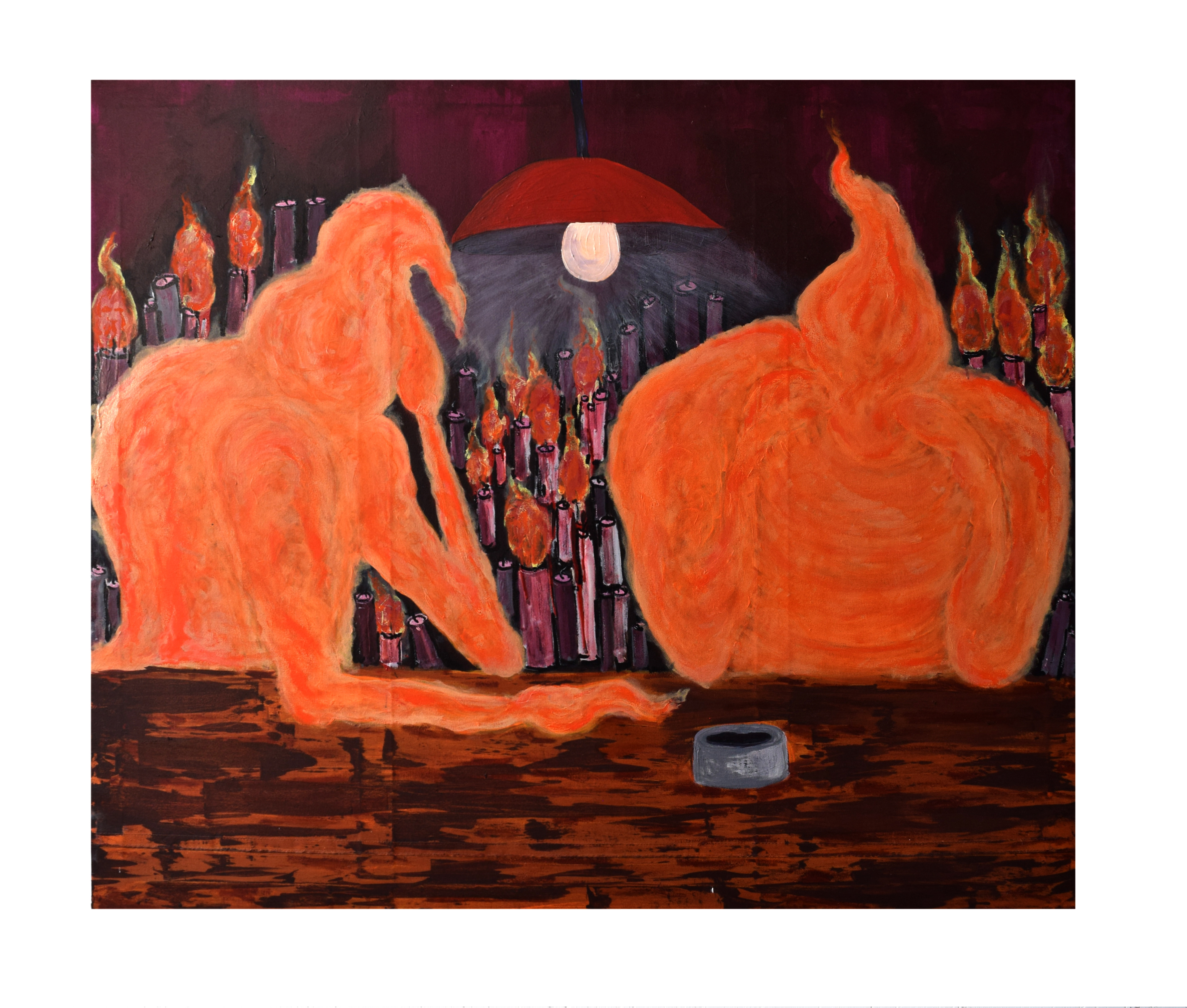 Stammkneippe, Acryl auf Leinwand, 139 x 120 cm, 2021