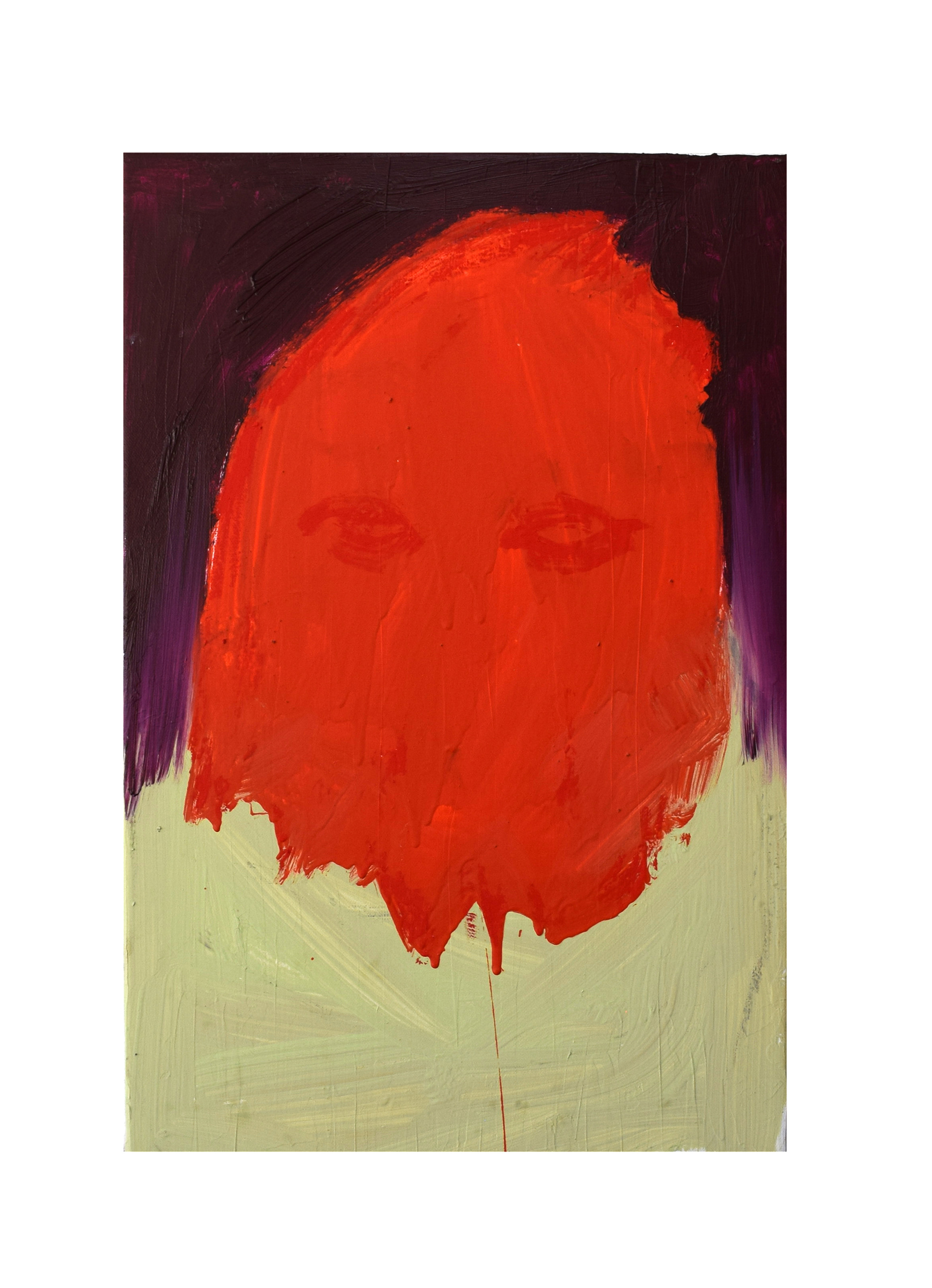 Ohne Titel, Lack auf Leinwand, 60 x 40 cm, 2024