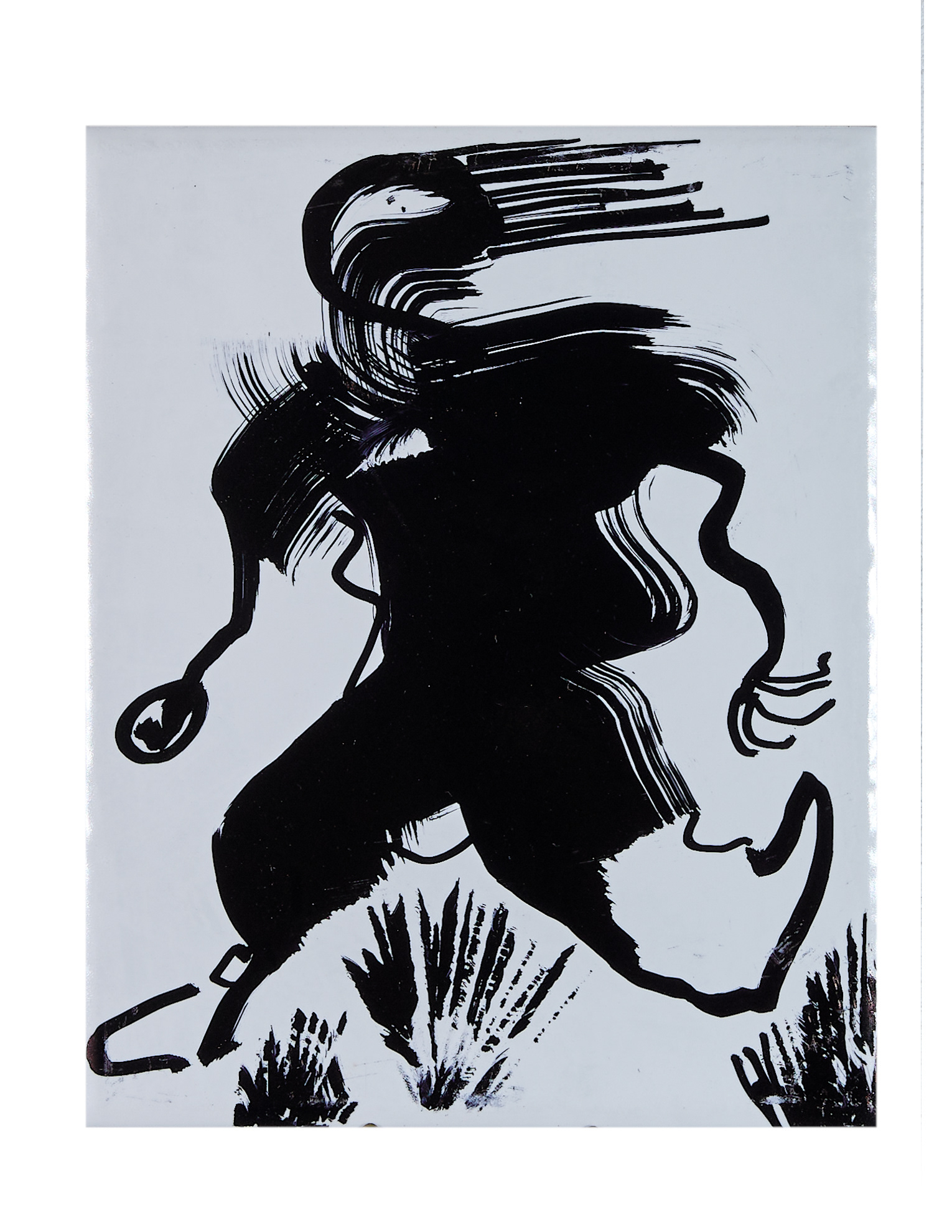 Ohne Titel, Lack auf Platte, 25 x 20 cm, 2022