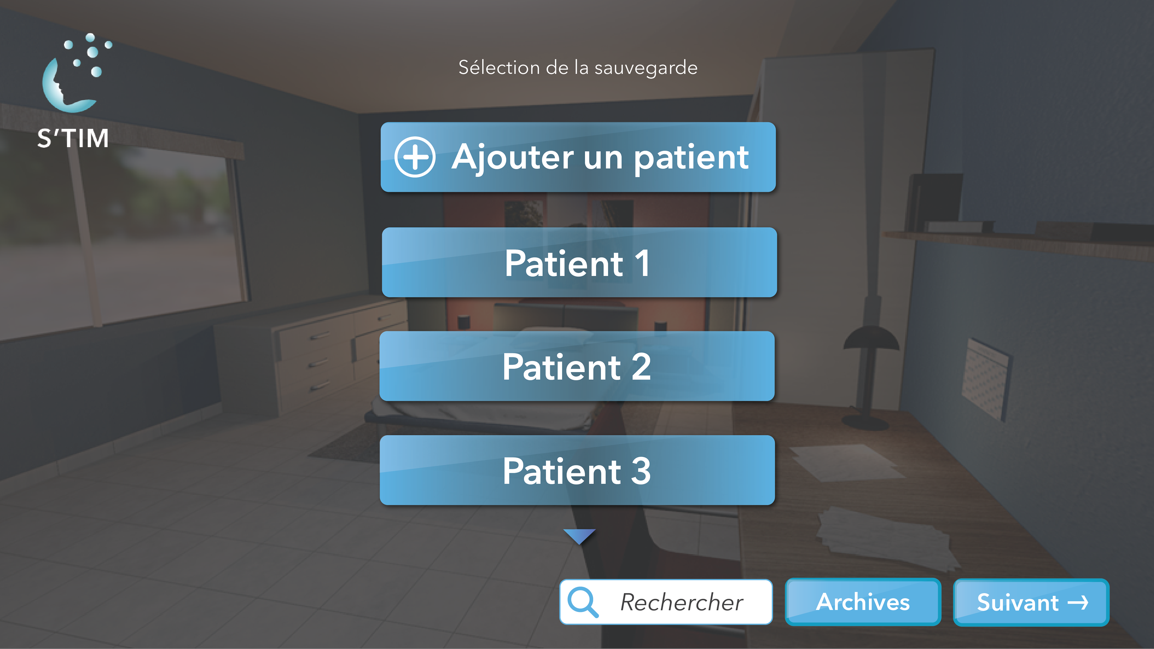 2.0 : Creation or selection of a patient