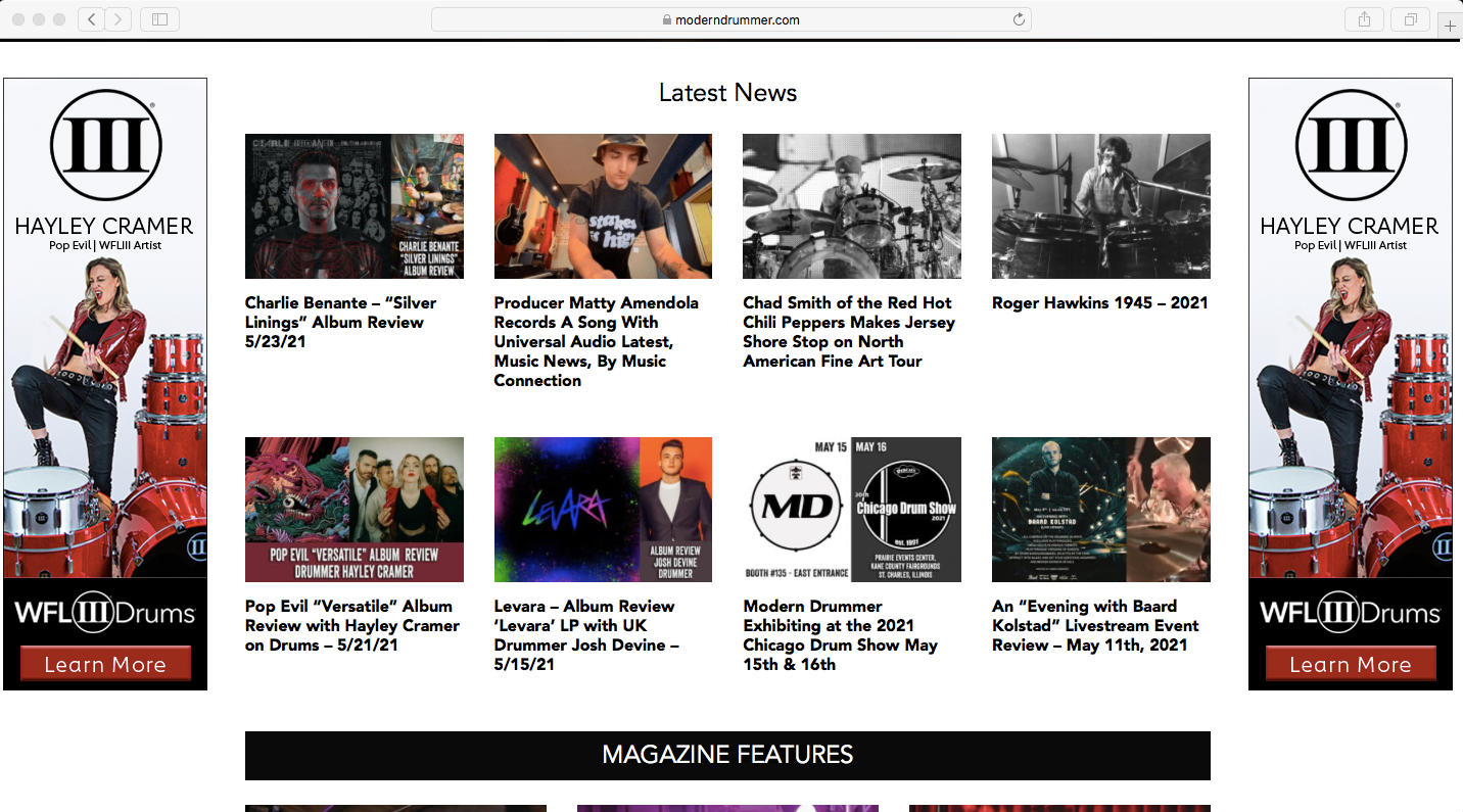 Modern Drummer X Hayley Cramer