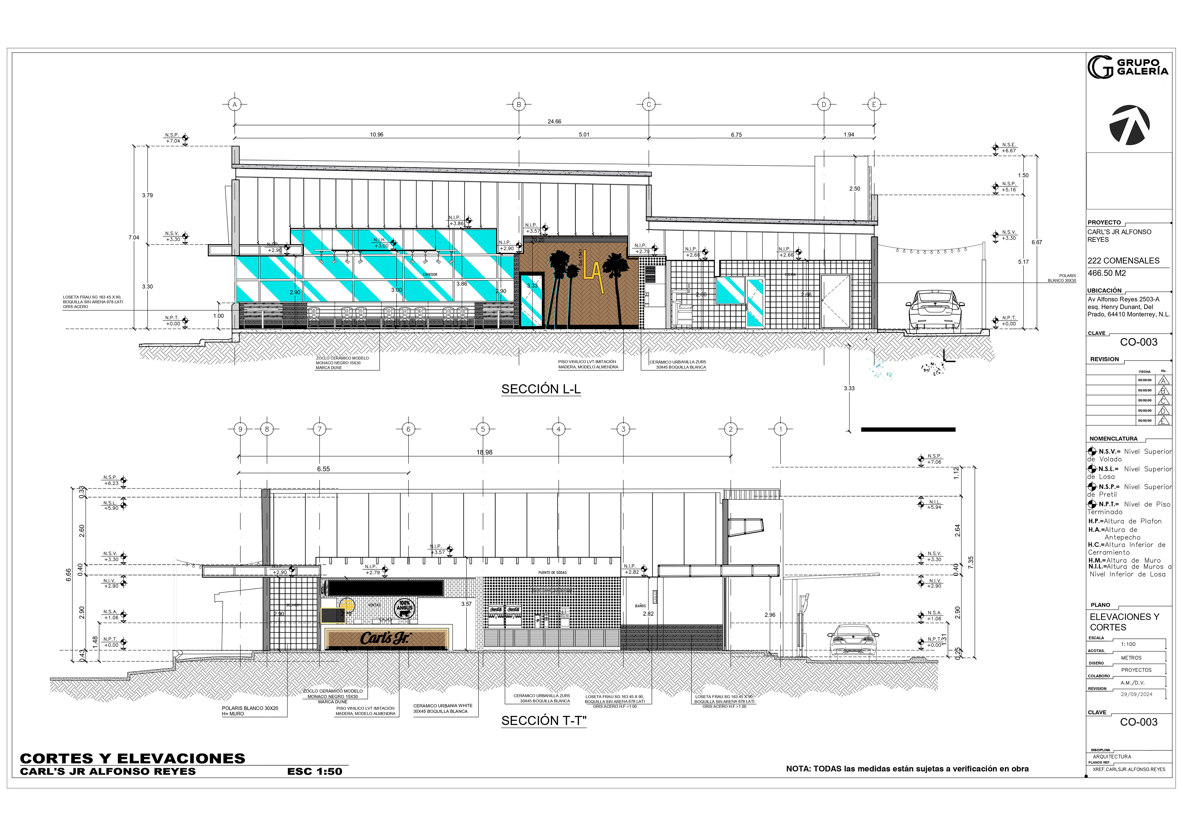 CORTES ARQUITECTONICOS