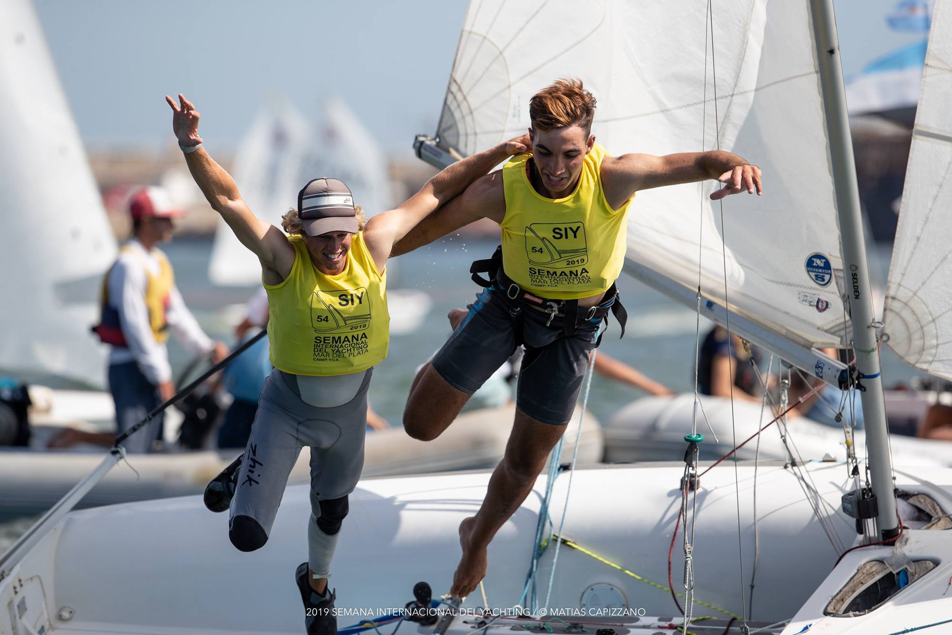 Celebrating winning the 2019 SIY