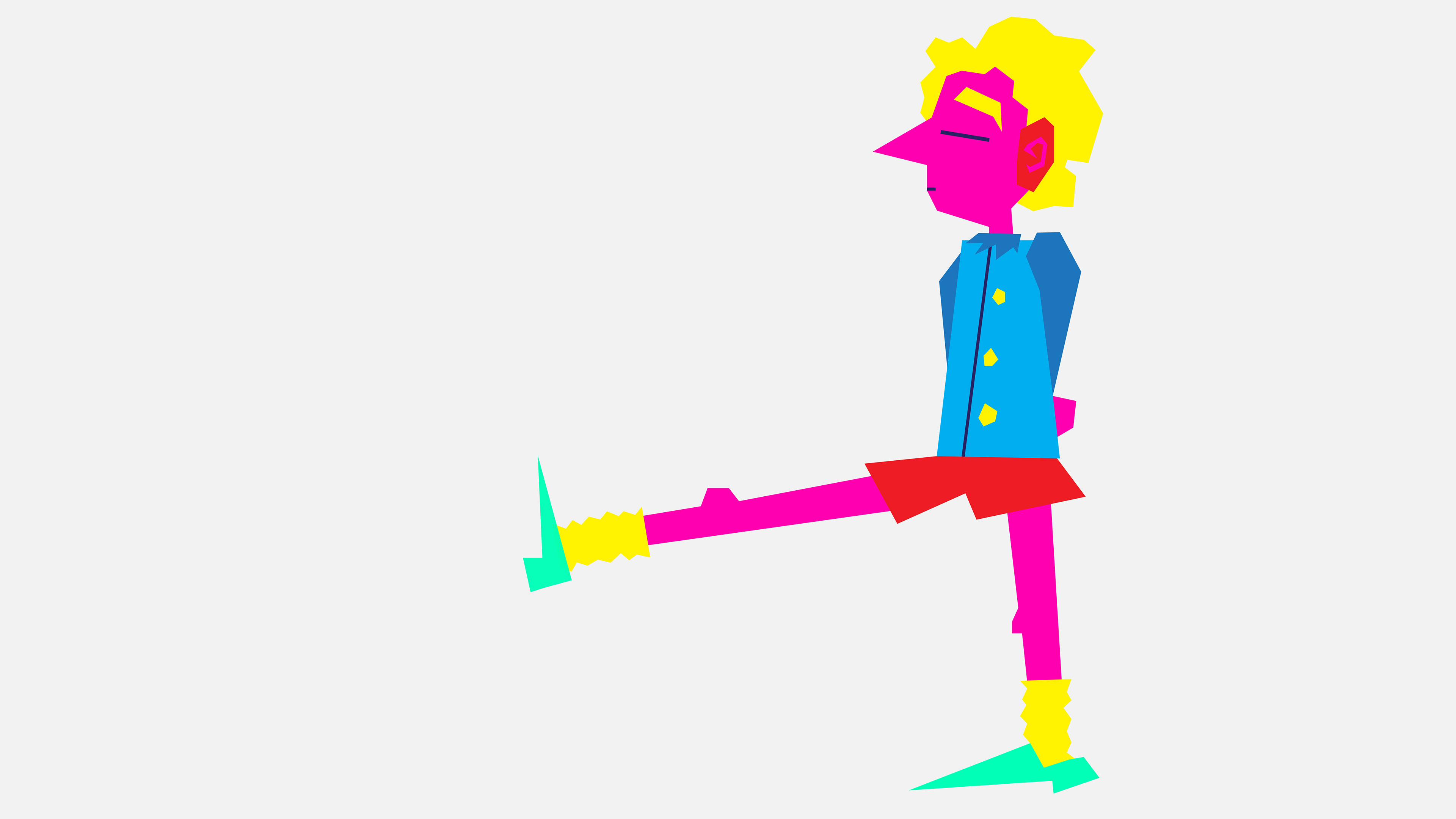 Dancer created in Illustrator