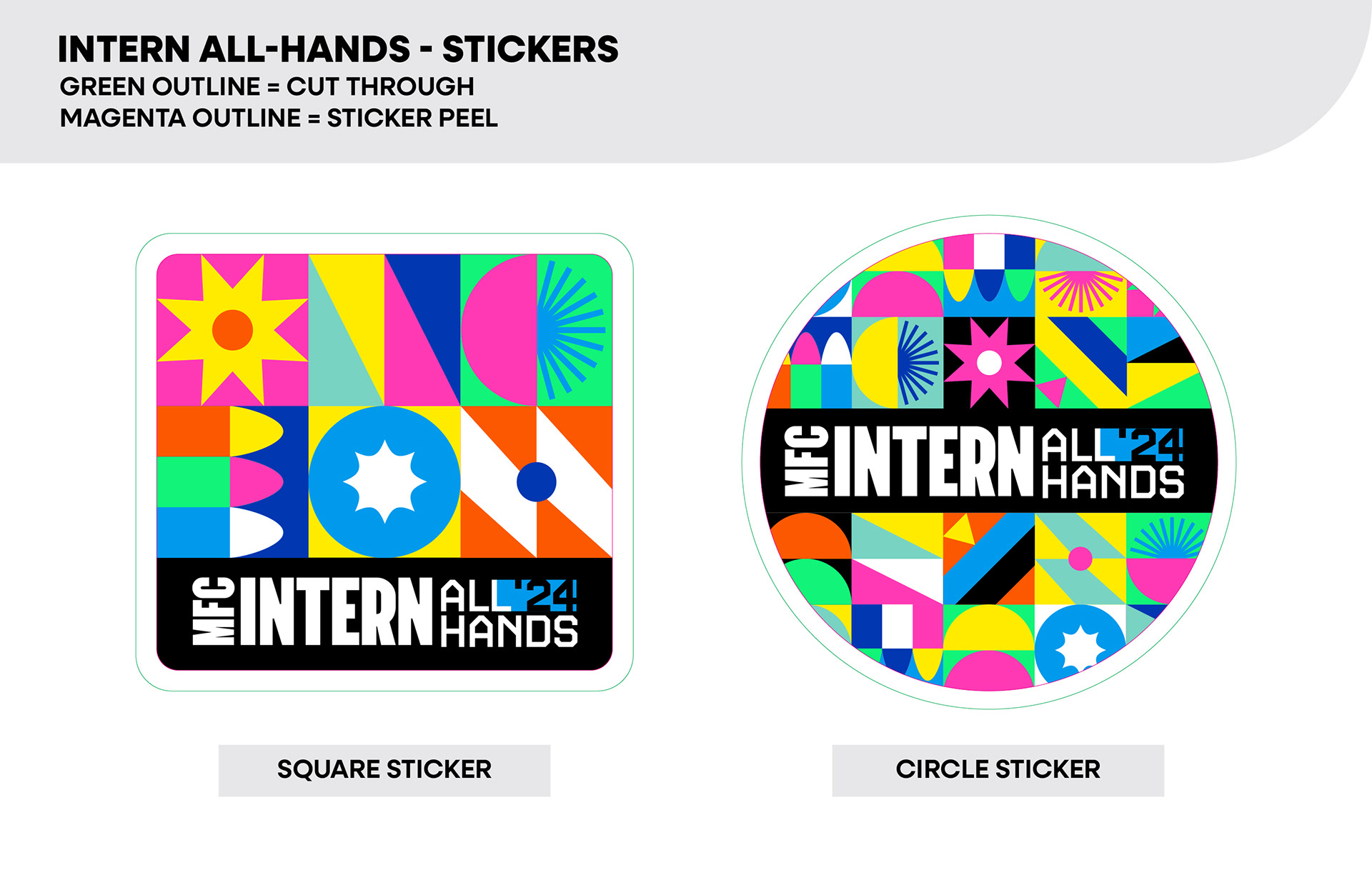 Sticker designs for print