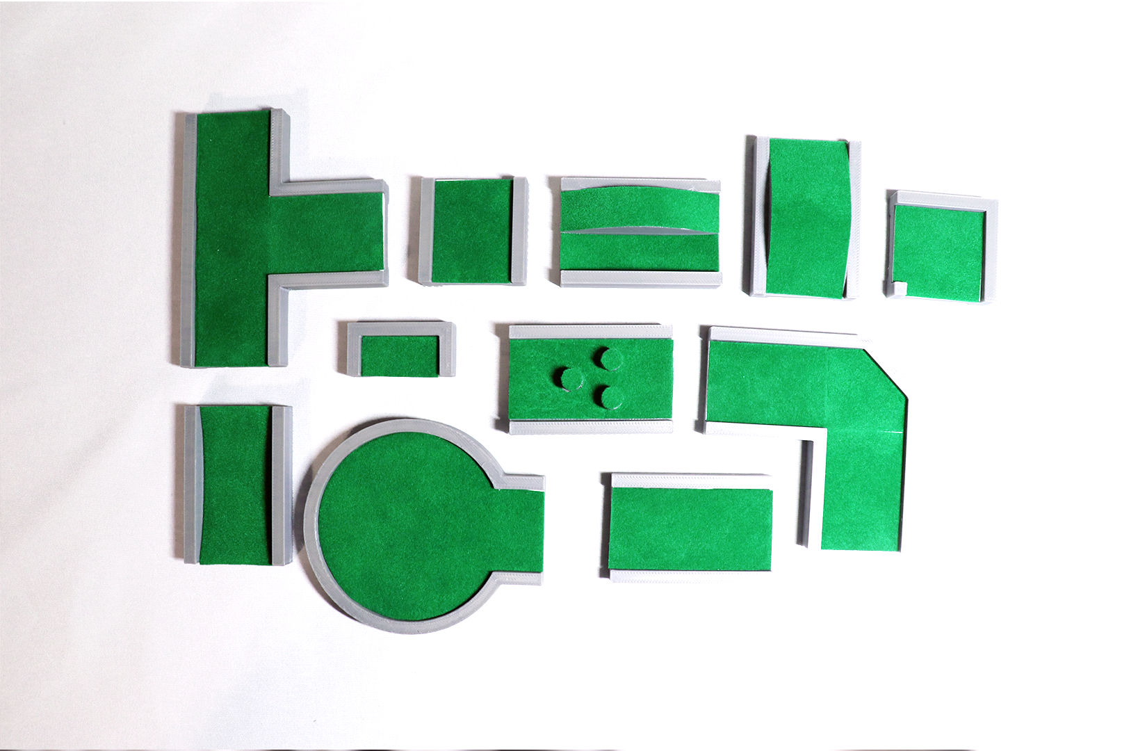 Course Pieces - Top View