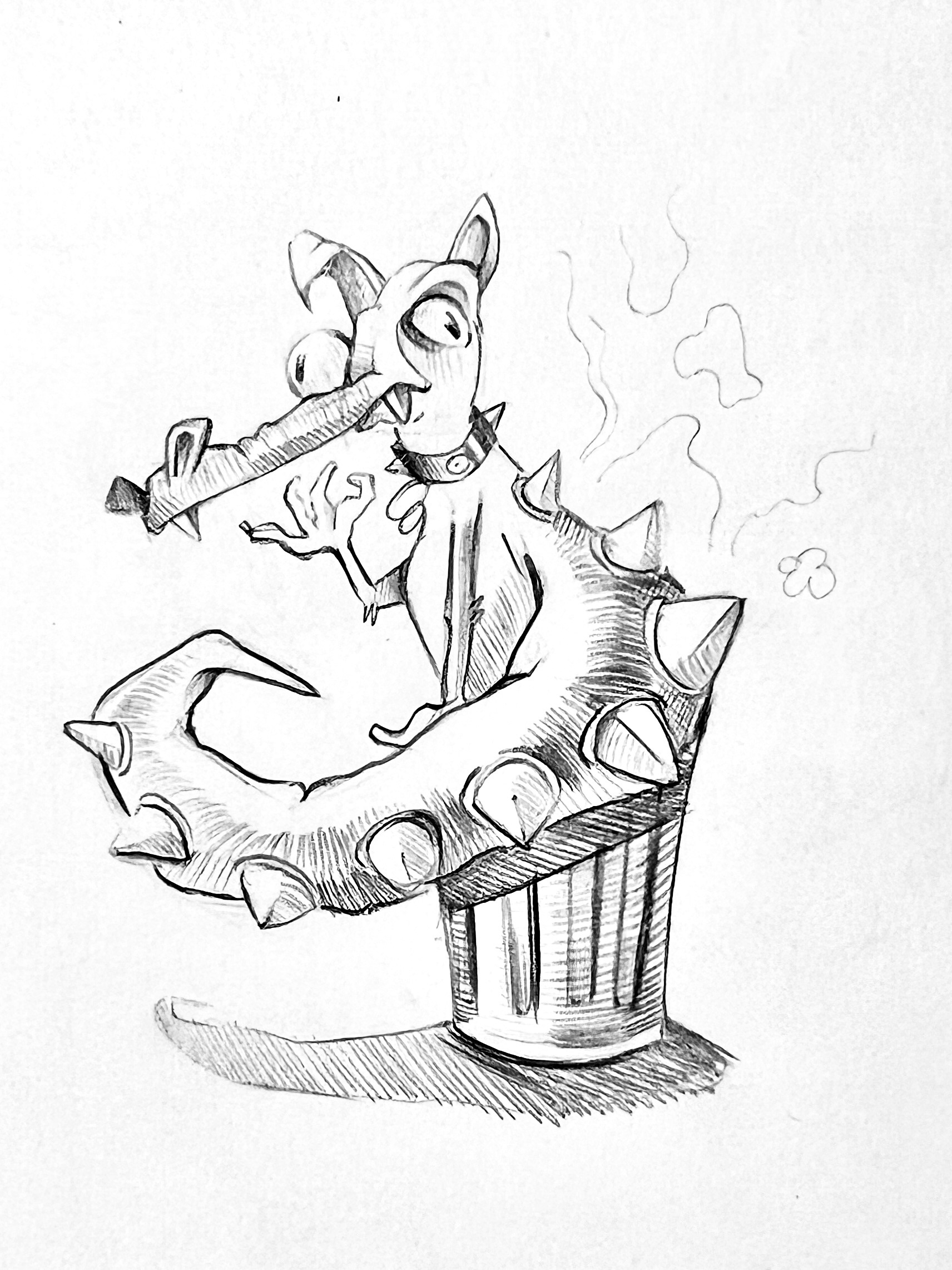 Sketch that inspired the illustration style