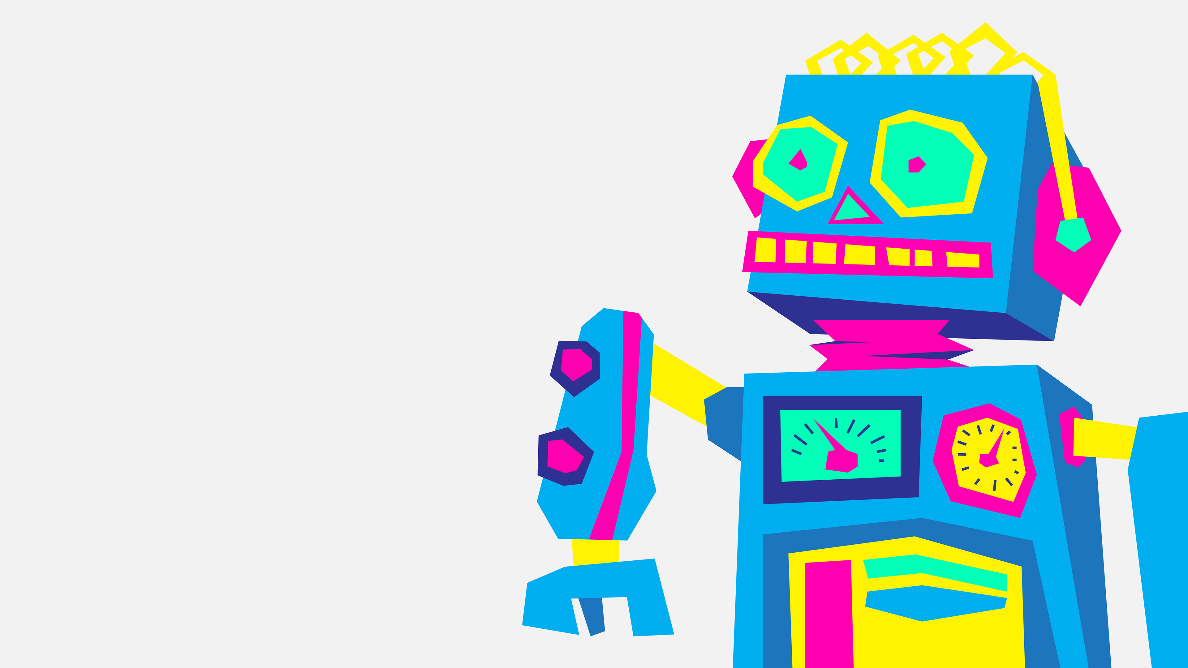 Robot created in Illustrator