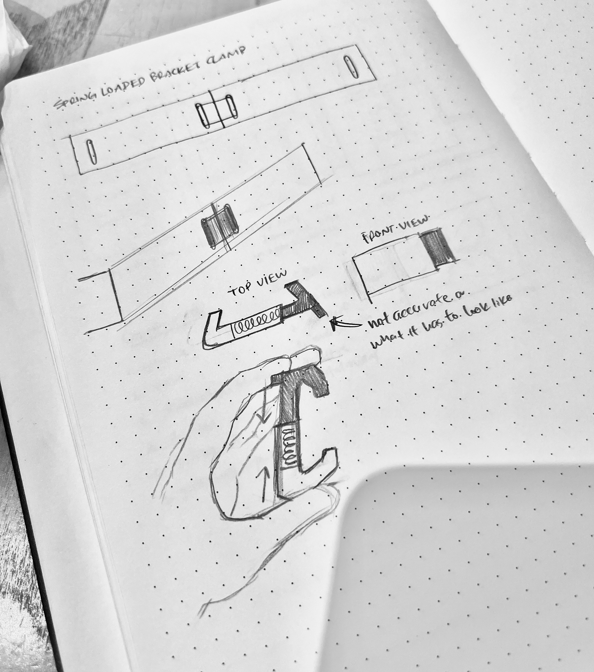 Initial joinery concept sketch