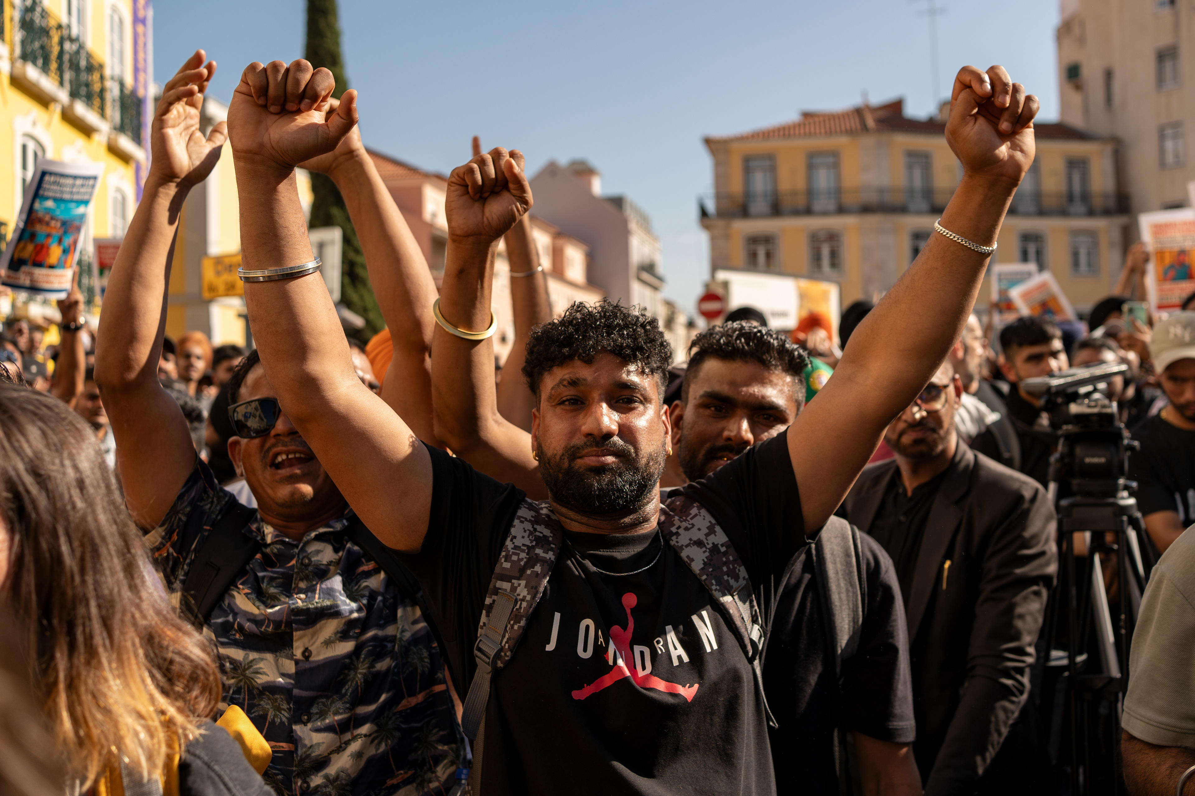 Manifestação pela defesa dos direitos humanos dos imigrantes, 17 de setembro de 2025, Lisboa. 