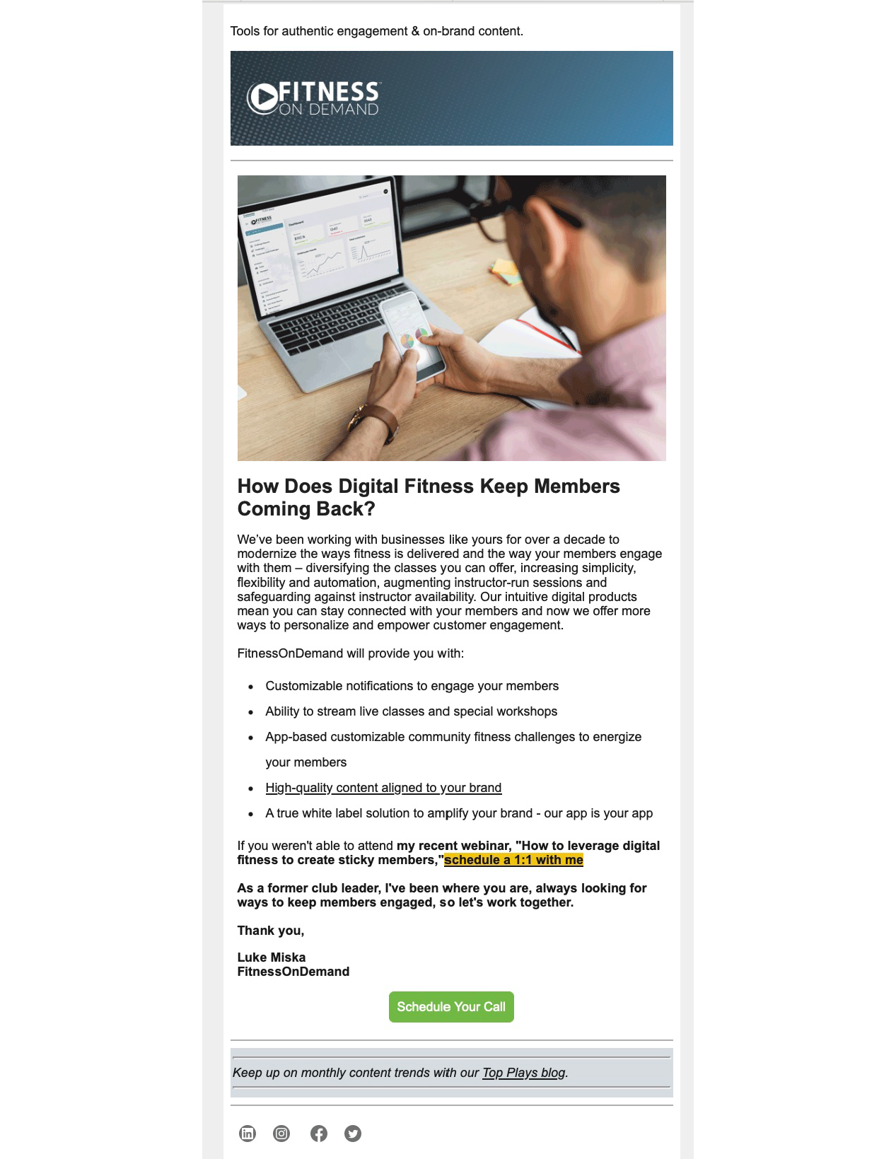 Lead gen email