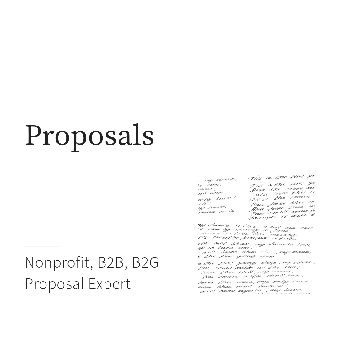 Proposal Writer | Lifecycle Manager