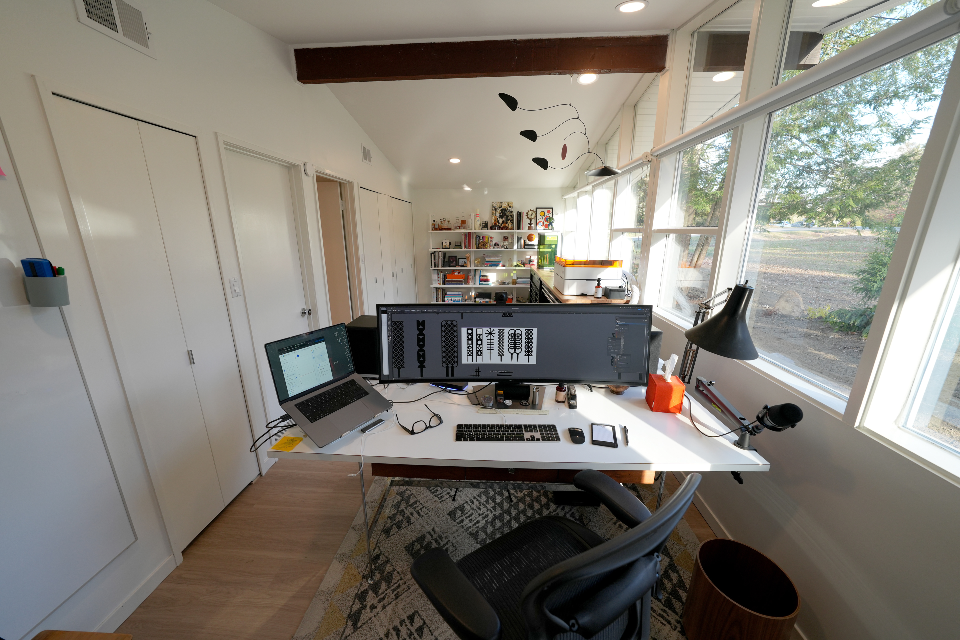 I draw inspiration from MCM form and function