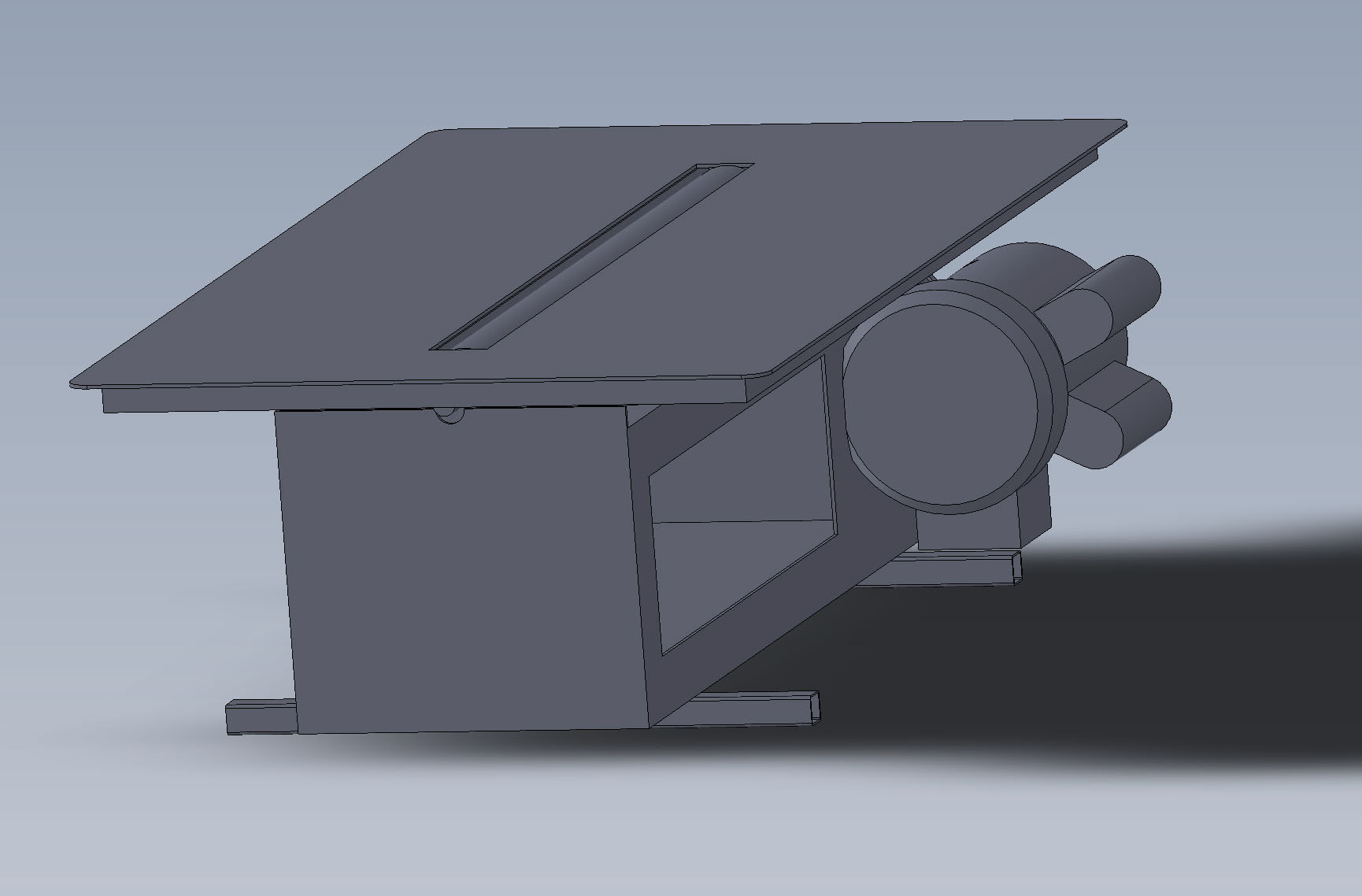 This concept is a drum sander that uses Velcro backed sandpaper attached a cylinder. I’m partway done building this.