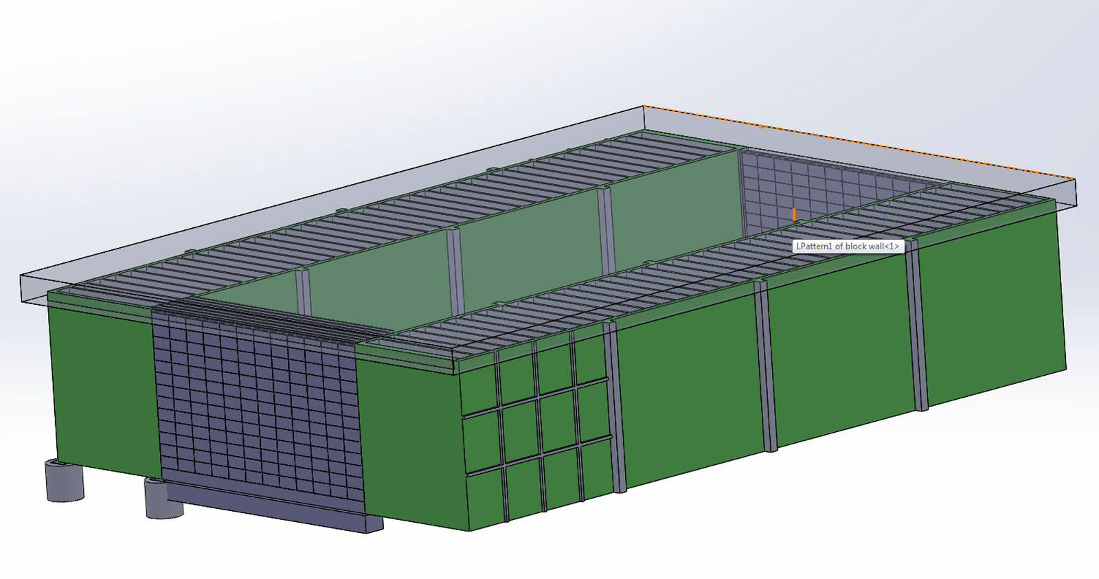 I was playing around with a bunker concept that would be made out of two reenforced shipping containers flipped upside down and a slab being placed over the top.