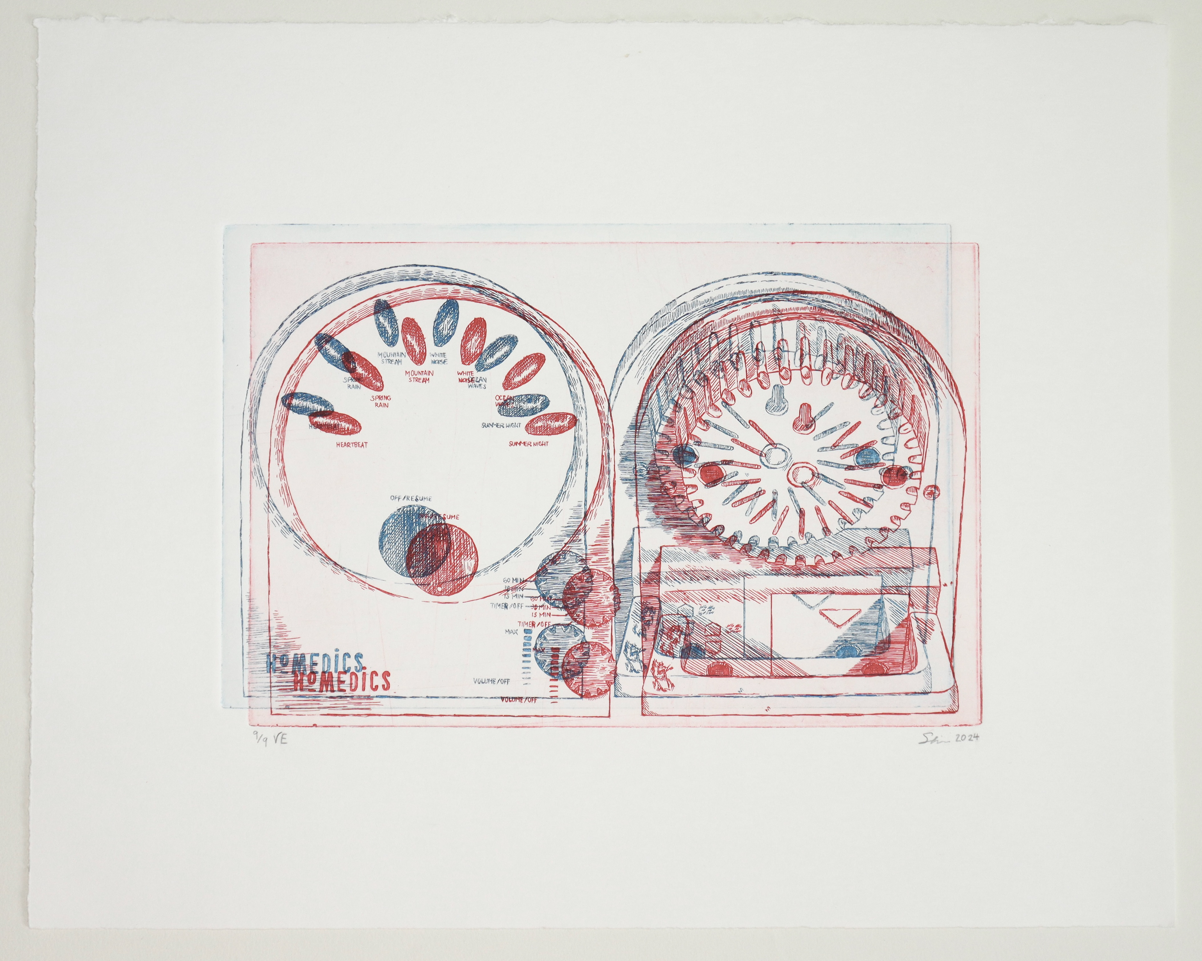 Untitled, 9/9. Copper plate hard ground. 2024.