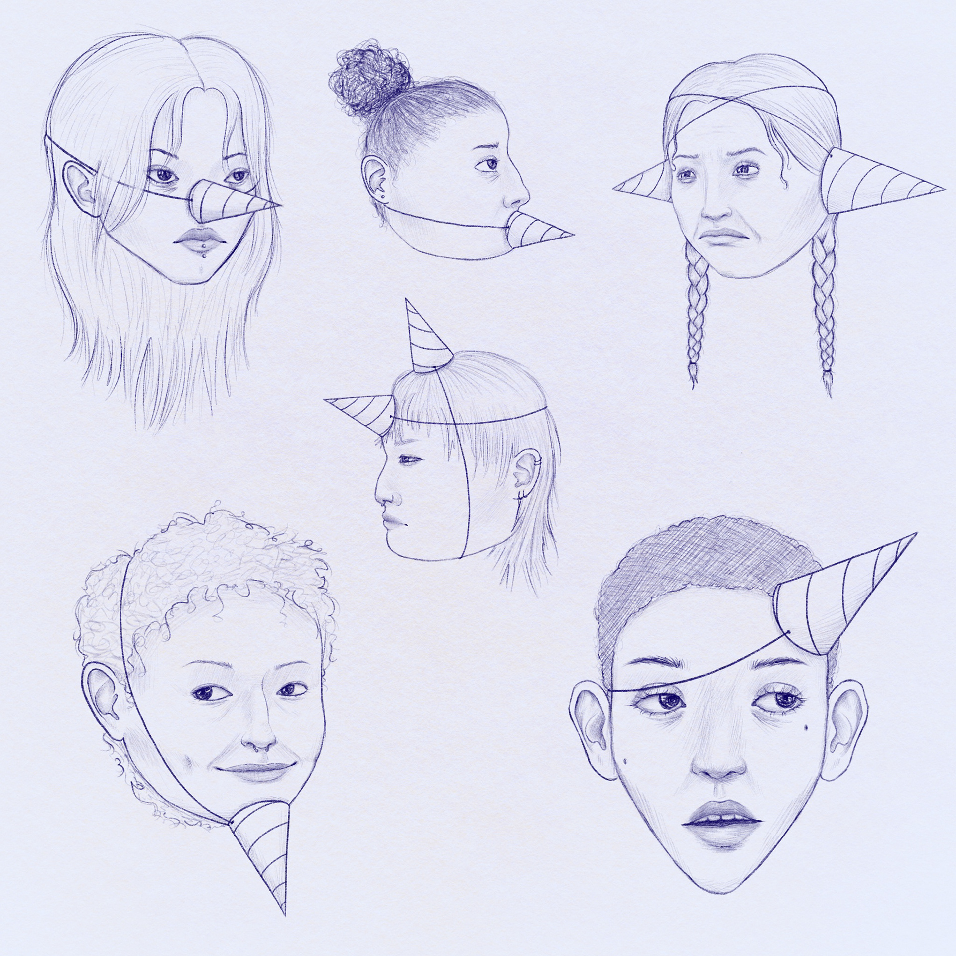 Paper Cones. Digital. 2022.