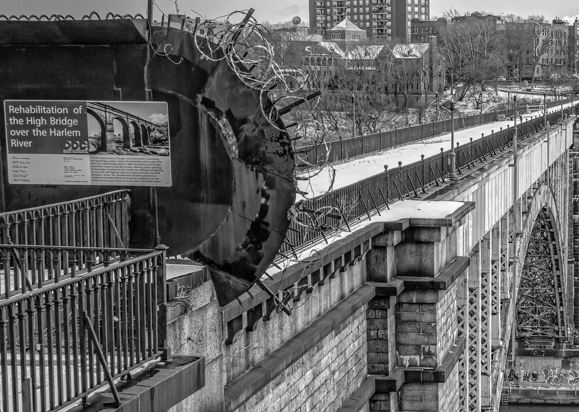 The High Bridge across the Harlem River, NYC
