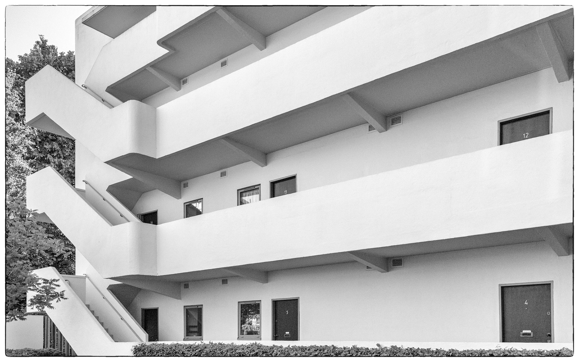 Walter Gropius, Marcel Breuer, László Moholy-Nagy and Agatha Christie lived here.Isokon Flats, also known as Lawn Road Flats, on Lawn Road, Hampstead, London NW3, is a concrete block of 36 flats, designed by architect Wells Coates for Molly and Jack Pritchard. The building opened on 9 July 1934 as an experiment in minimalist urban living.