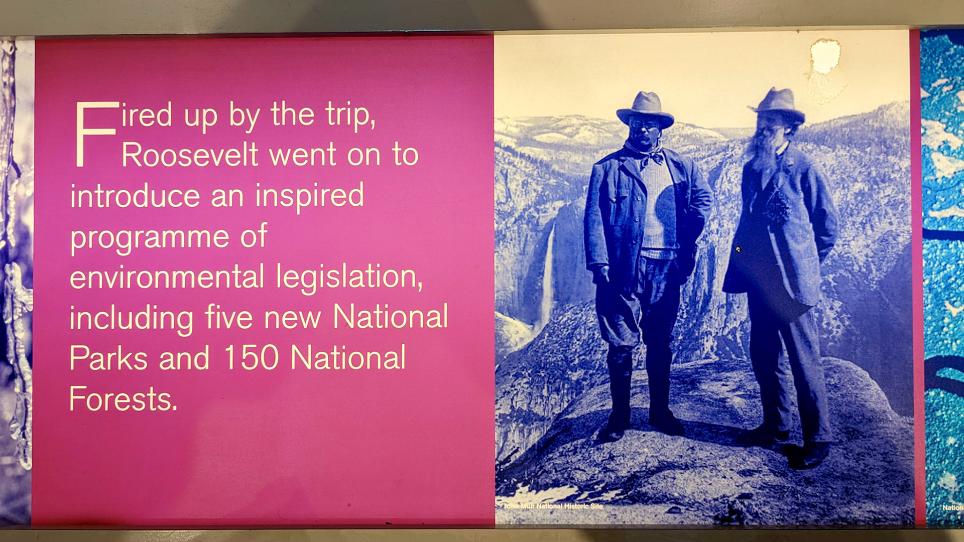 Pres. T. Roosevelt and John Muir in Yosemite.