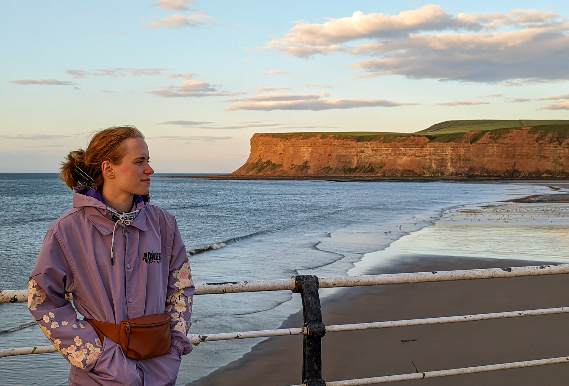 On Saltburn Pier, Huntcliff beyond