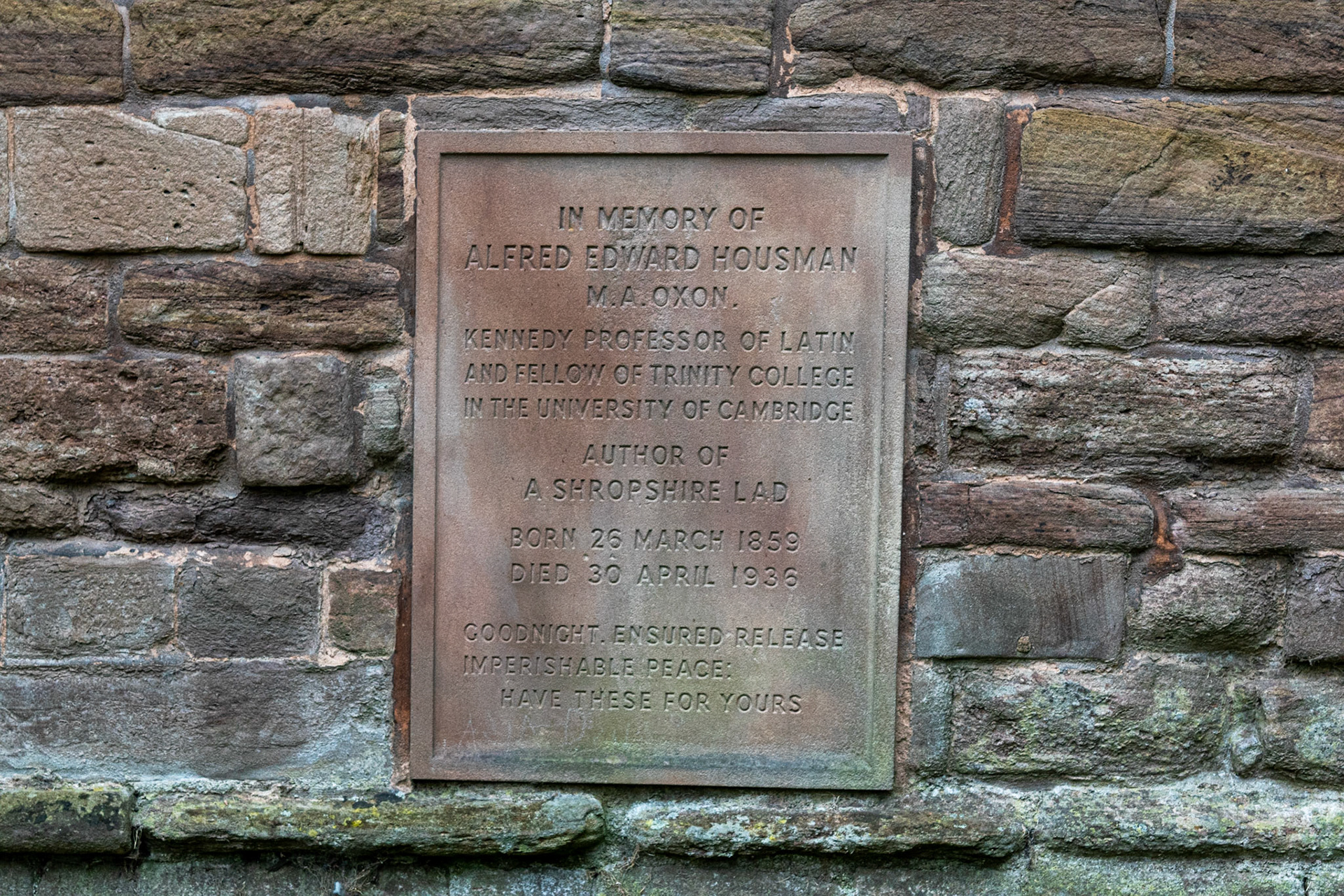 ..at St Laurence's church, Ludlow, Shropshire