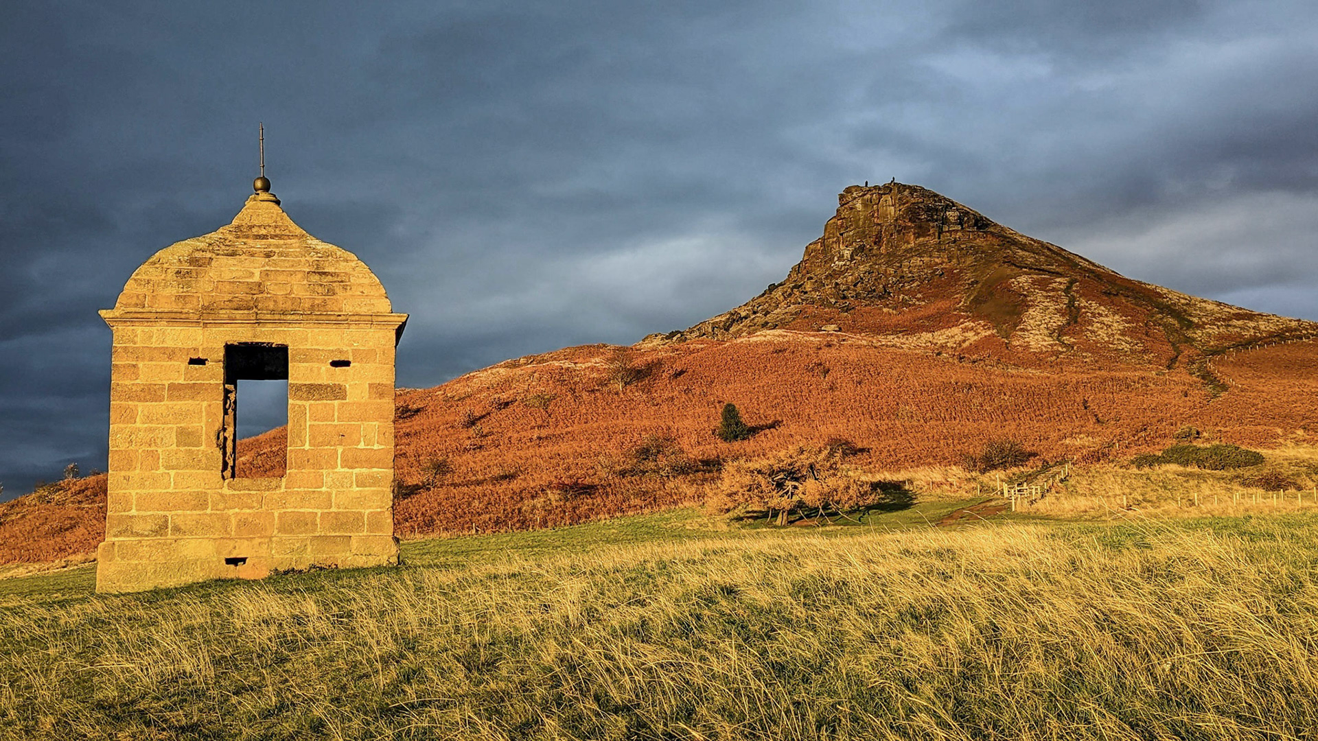 Roseberry Topping shooting box sunset