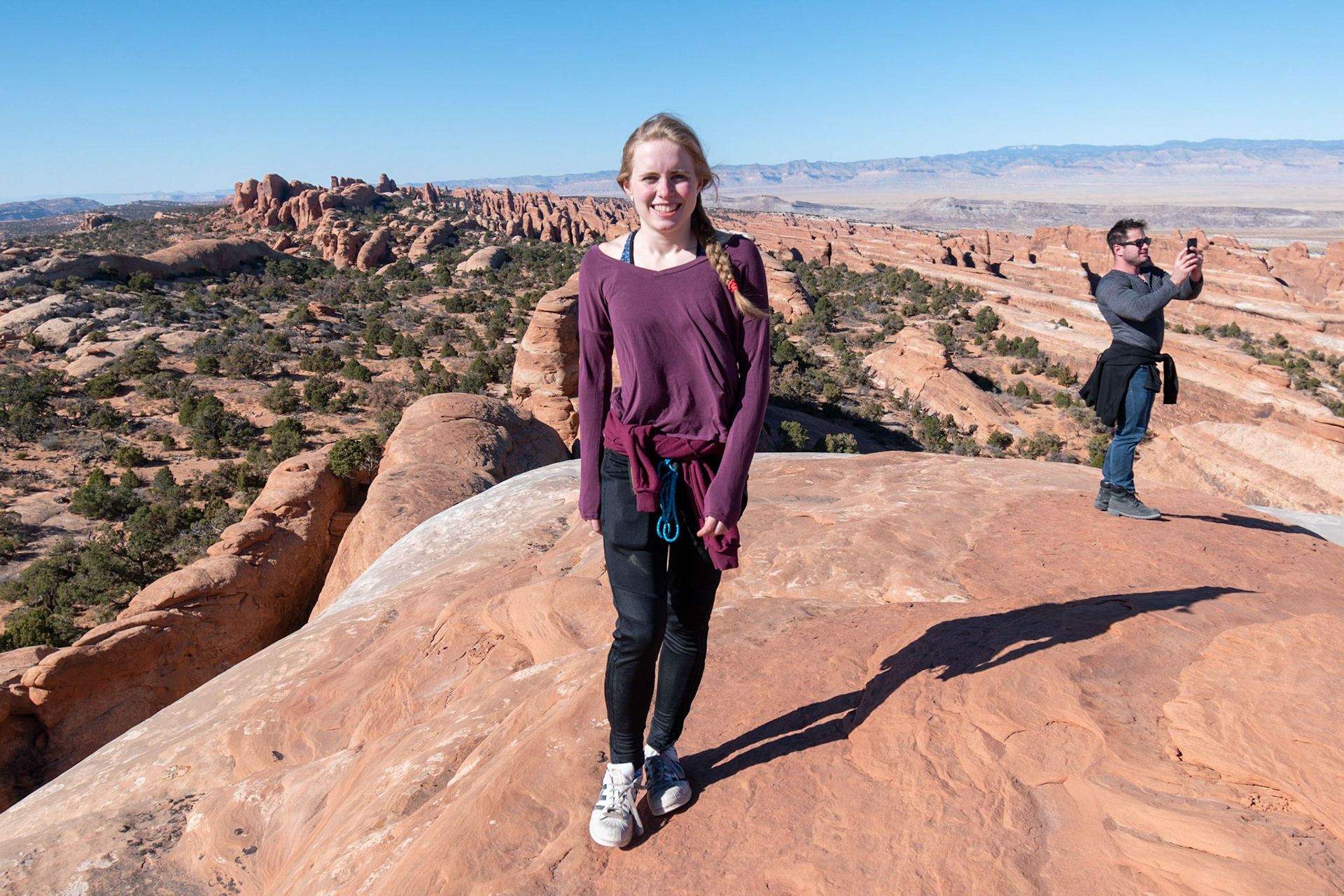 Above and behind Landscape Arch