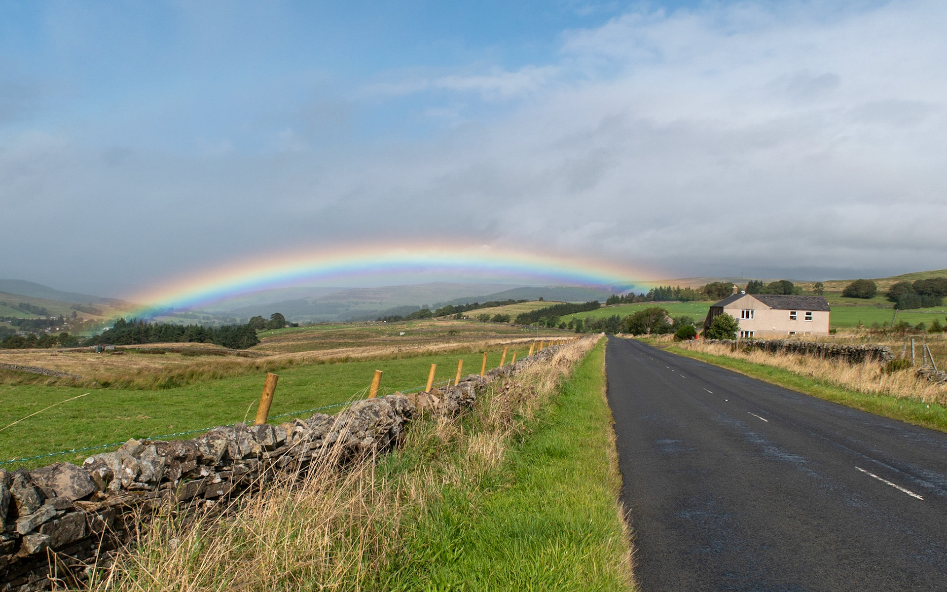 Approaching Alston in Cumbria