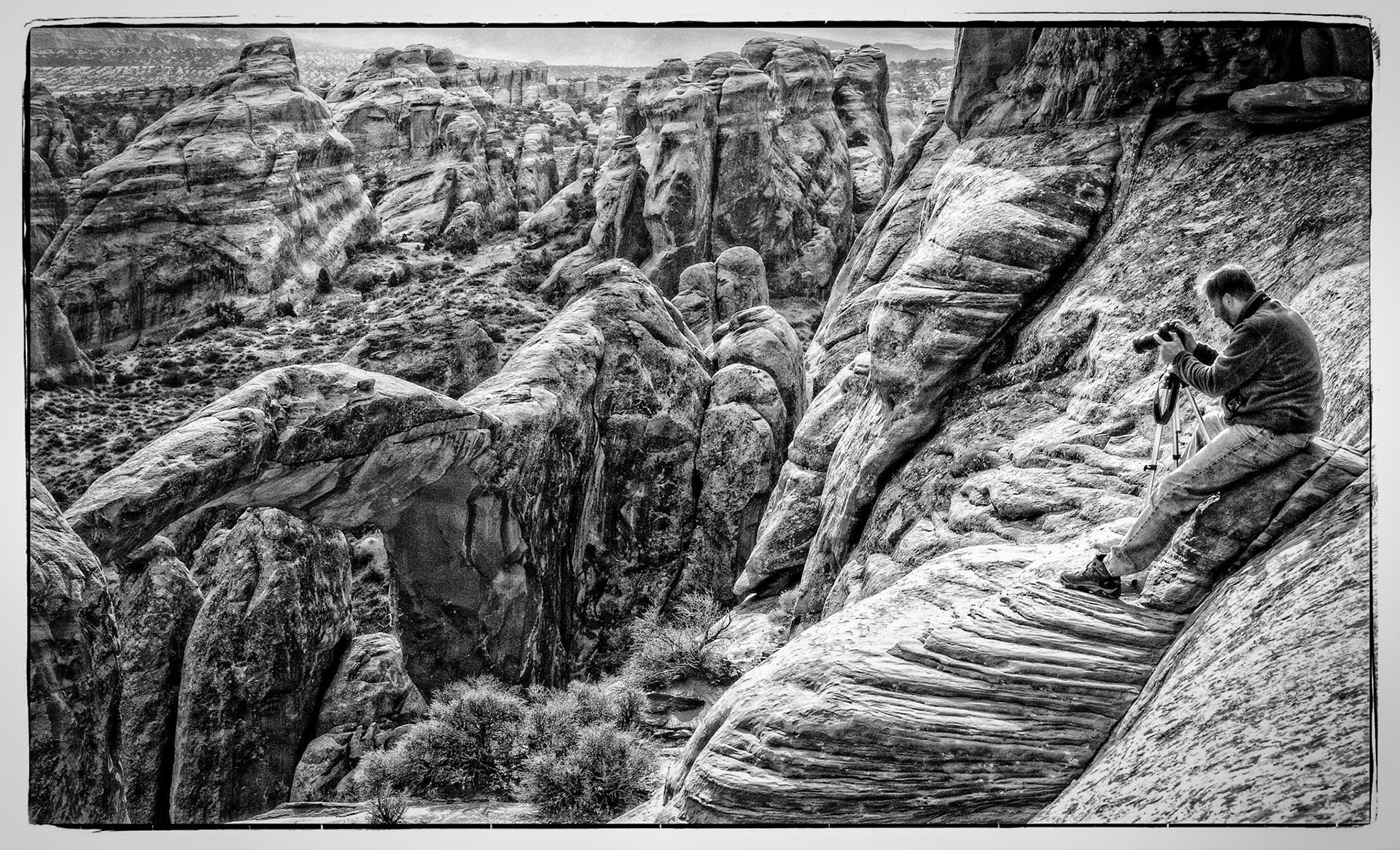 Above Landscape Arch, Utah