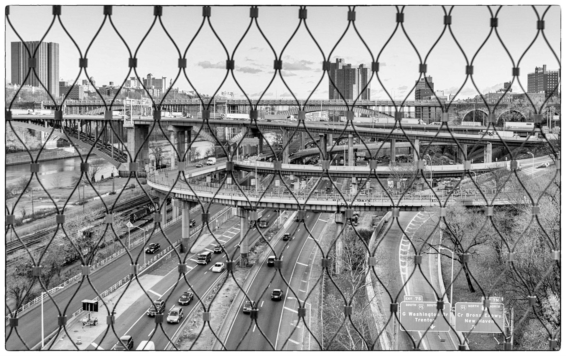 From The High Bridge - Harlem River, The Bronx, A.Hamilton Bridge, Washington Bridge