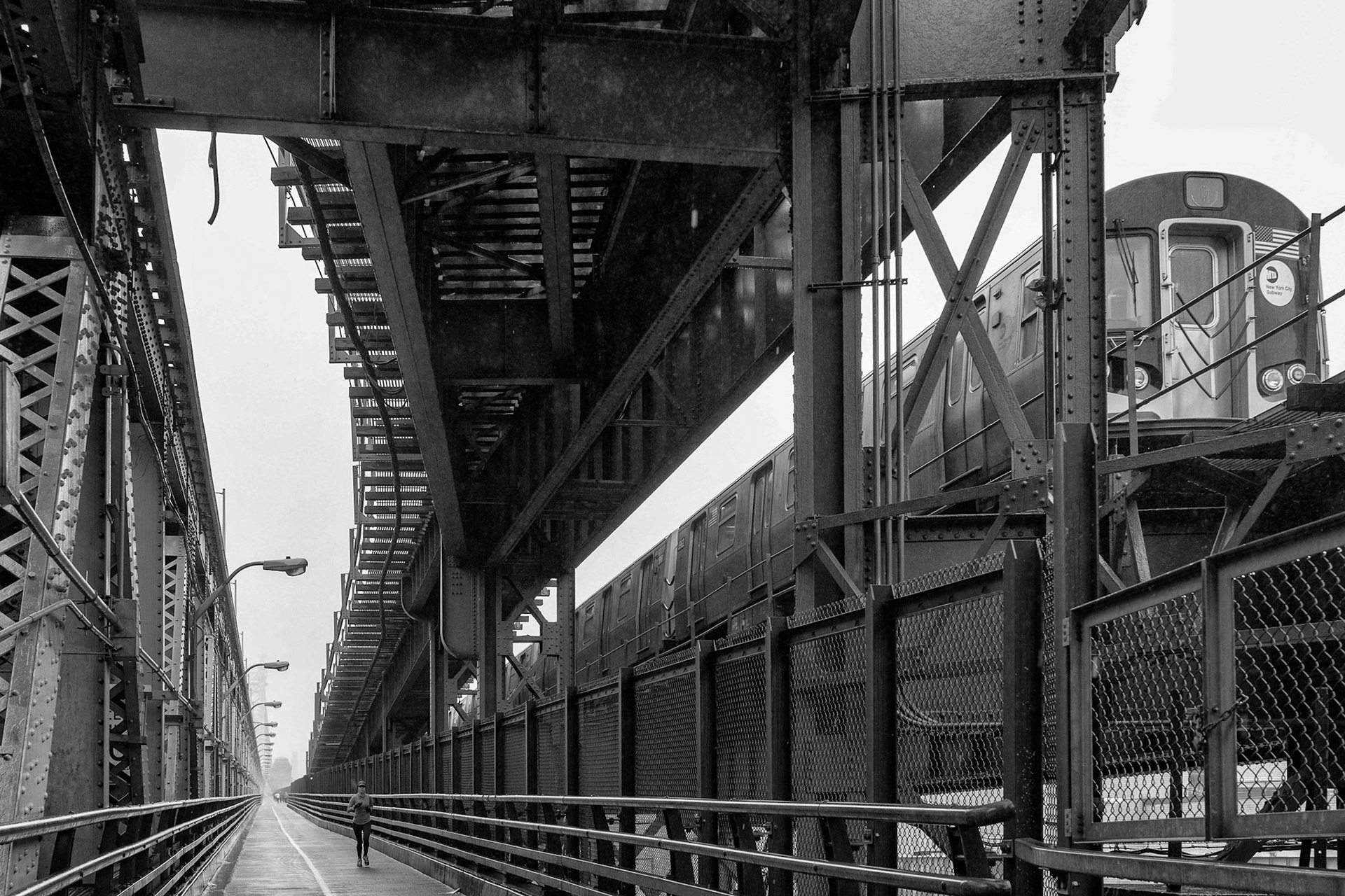 Jogging on the Queensboro Bridge