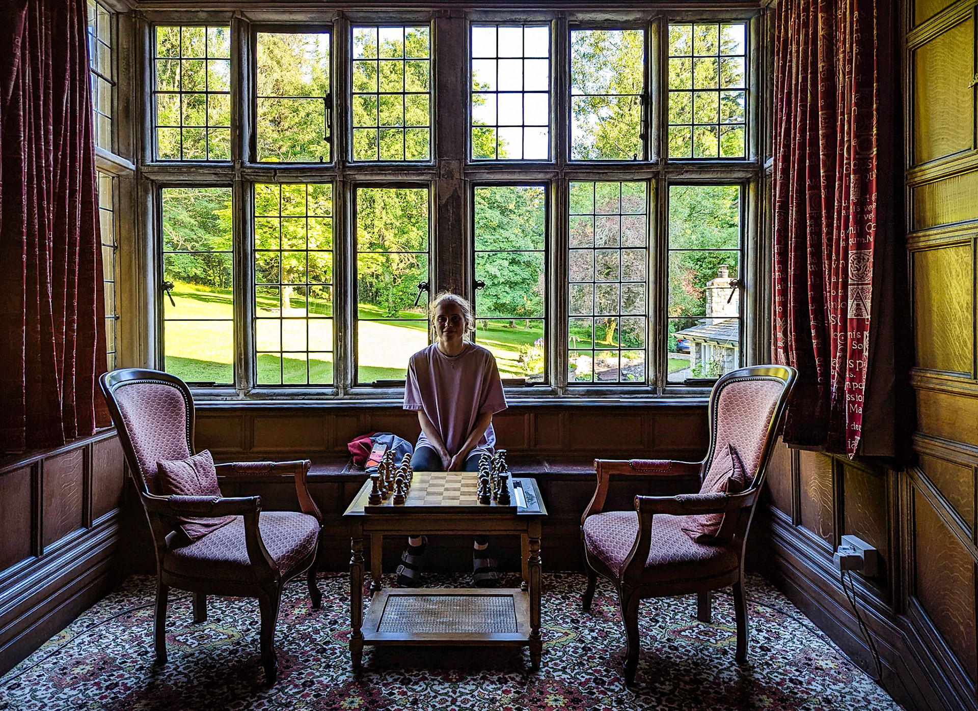 Orton Hall, Cumbria, a Jacobean mansion where we stayed 4 nights.