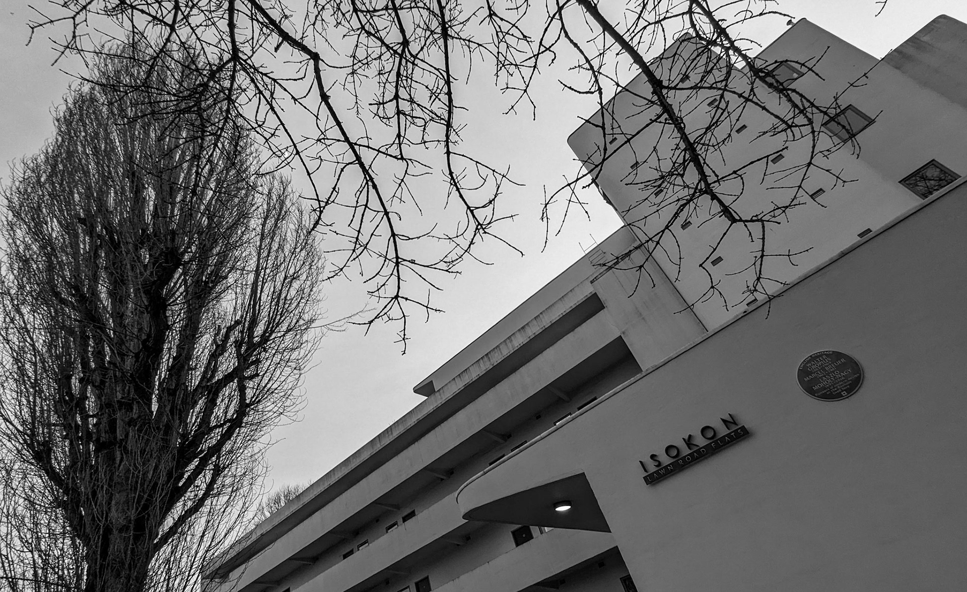 Walter Gropius, Marcel Breuer, László Moholy-Nagy and Agatha Christie lived here.Isokon Flats, also known as Lawn Road Flats, on Lawn Road, Hampstead, London NW3, is a concrete block of 36 flats, designed by architect Wells Coates for Molly and Jack Pritchard. The building opened on 9 July 1934 as an experiment in minimalist urban living.