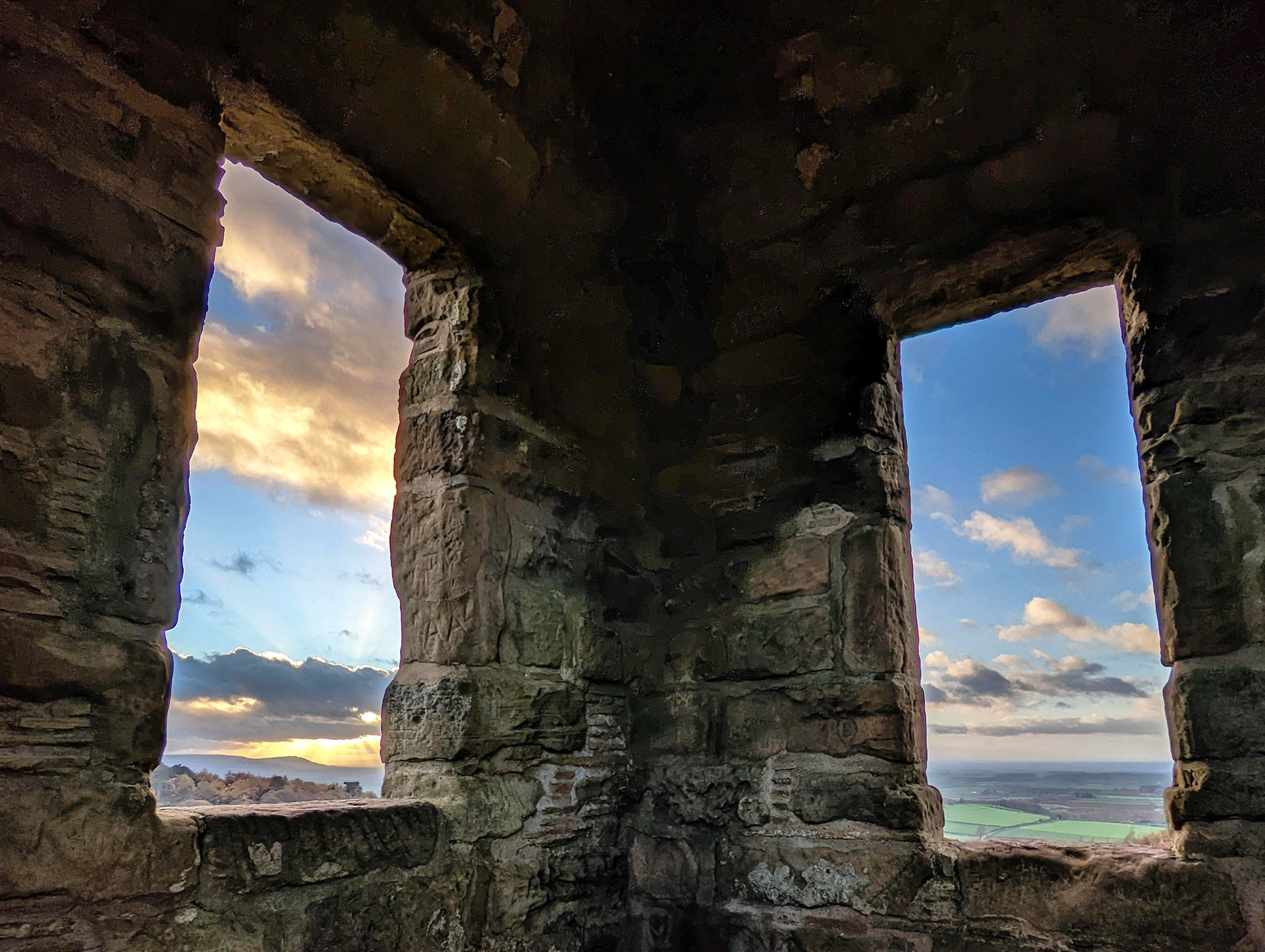 Roseberry Topping shooting box sunset