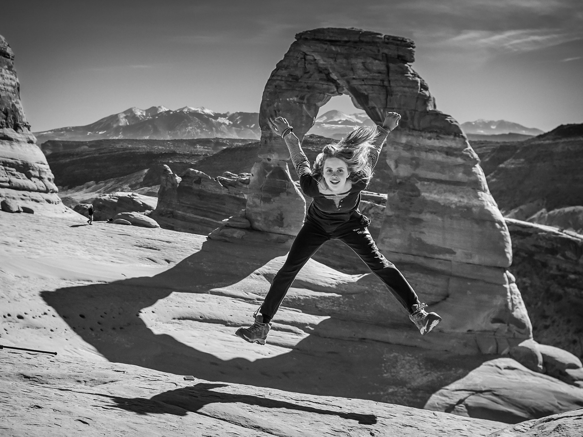 Grace at Delicate Arch, Utah