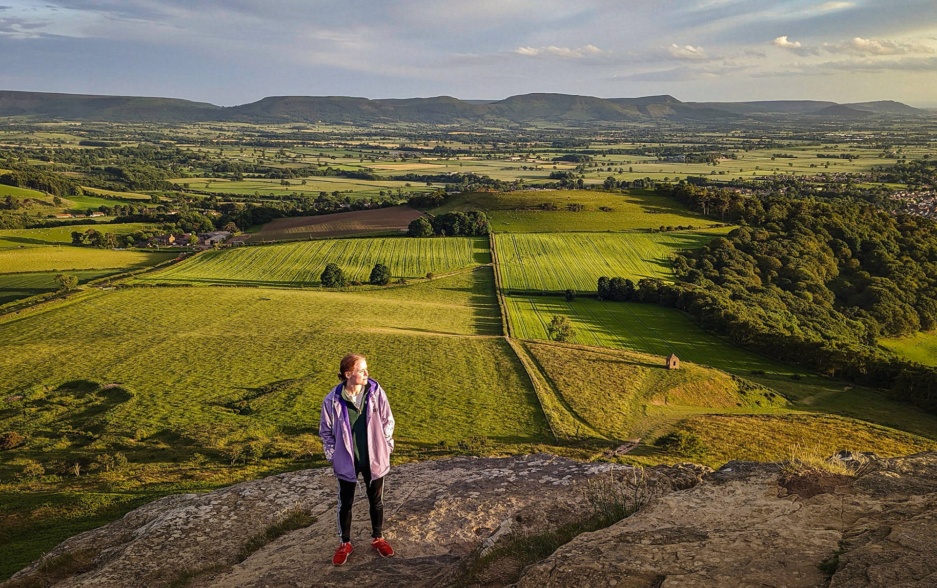 Roseberry Topping top, Cleveland Plain where I live