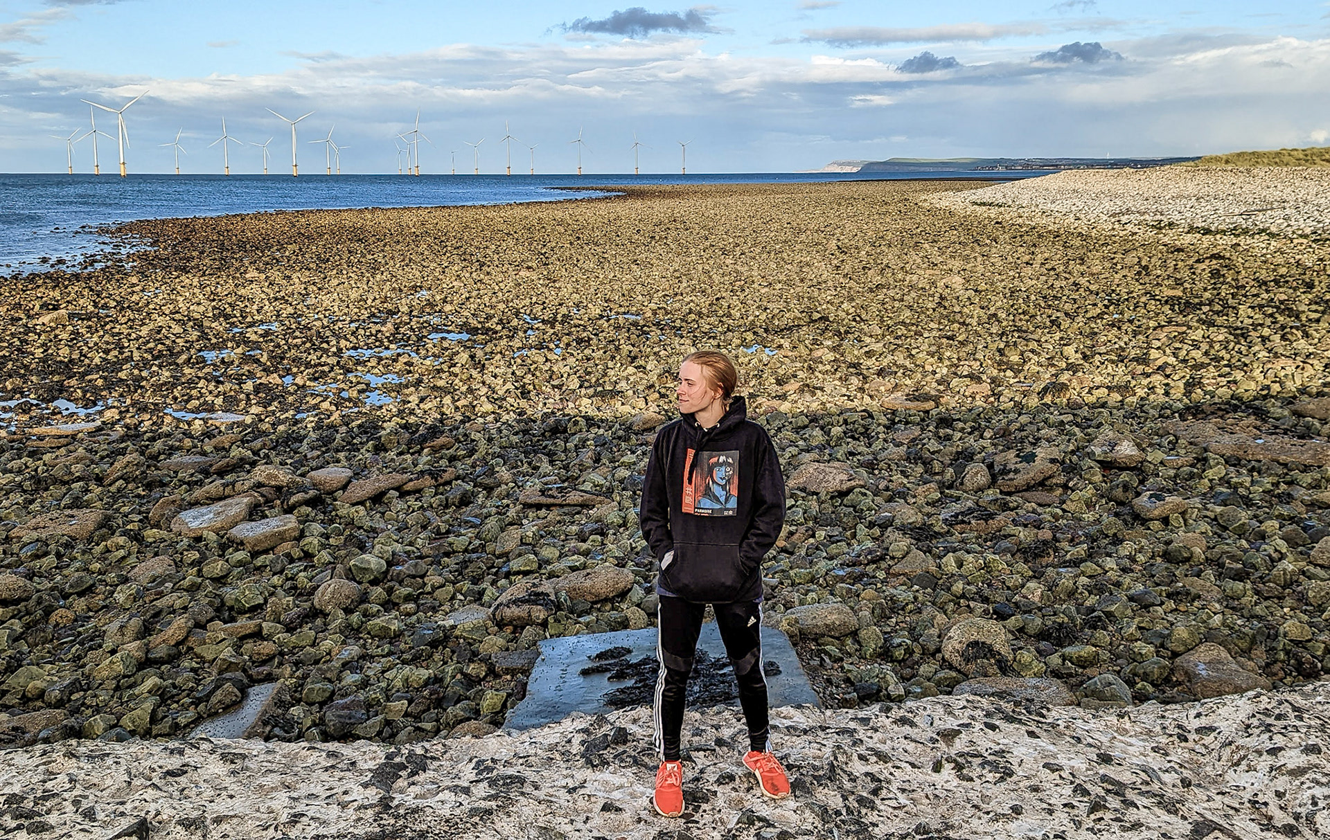 At South Gare, Teesmouth