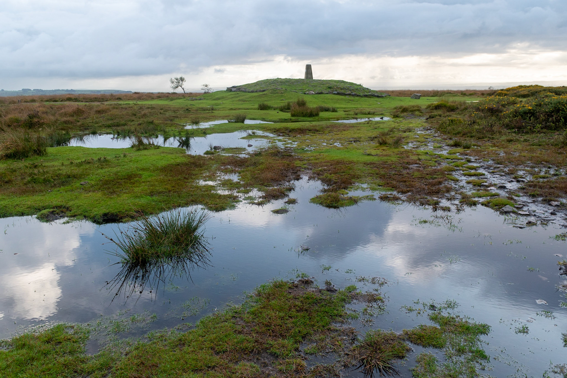 Beacon Batch, high point of the Mendip Hills, Somerset