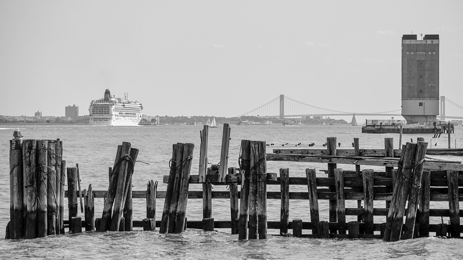 Verrazano-Narrows Bridge from Hoboken