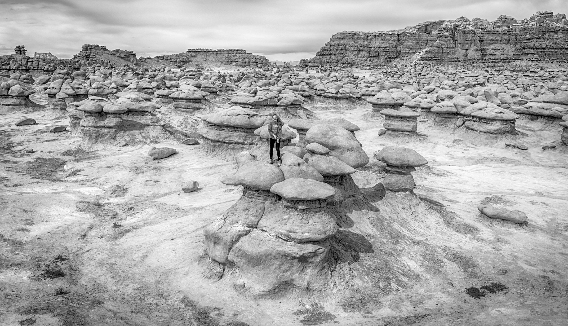 Sylvie in Goblin Valley, Utah