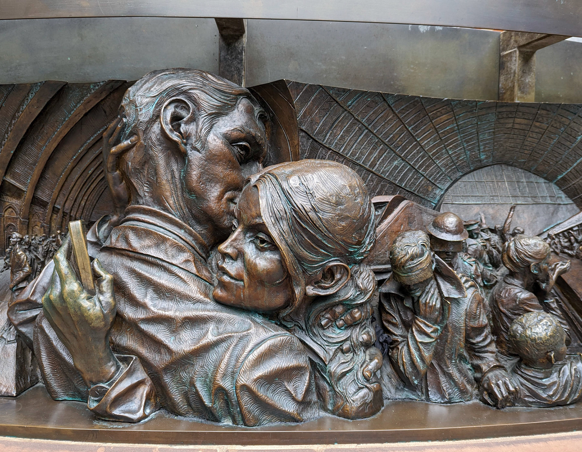 St Pancras' Station.